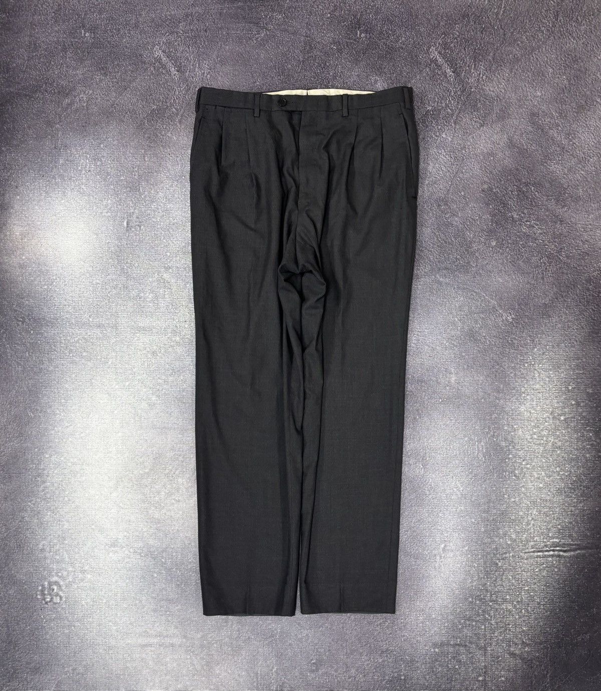 Kiton Kiton Napoli Men’s Charcoal Gray Wool Dress Pants Trousers Size US 38 / EU 54 - 1 Thumbnail