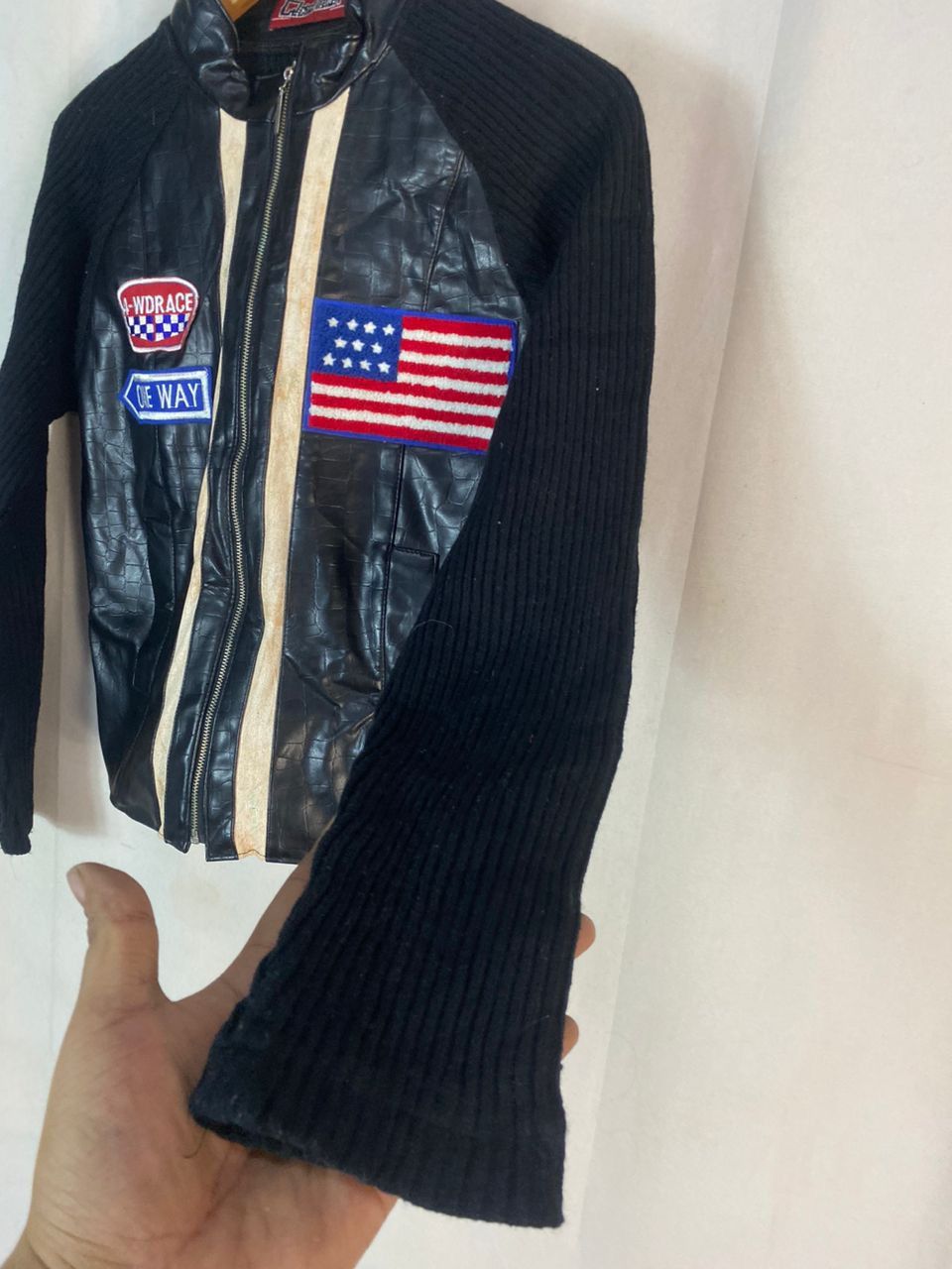 Other Unbrand knit zipper jacket with patches Size S / US 4 / IT 40 - 3 Thumbnail