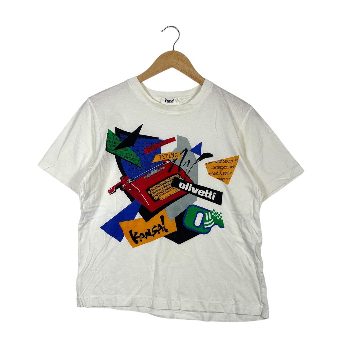 Vintage Kansai Yamamoto International Typewriter Graphic Tee