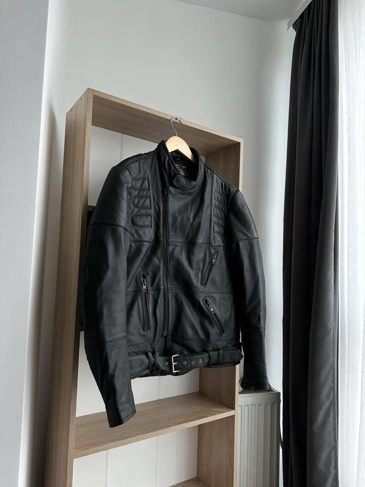Louis W. × Lui's × Vintage Vintage LOUIS Black International Biker Motorcycle Jacket Size US M / EU 48-50 / 2 - 2 Thumbnail