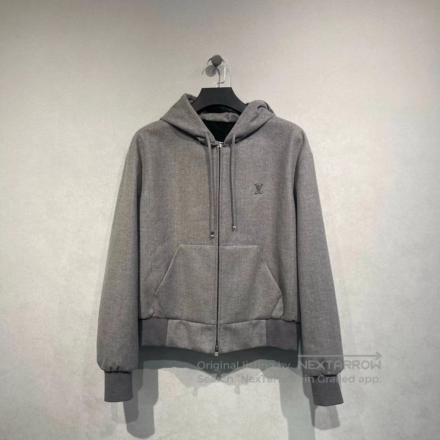 Louis Vuitton Louis Vuitton Logo Wool Hooded Jacket. Size US XL / EU 56 / 4 - 1 Thumbnail