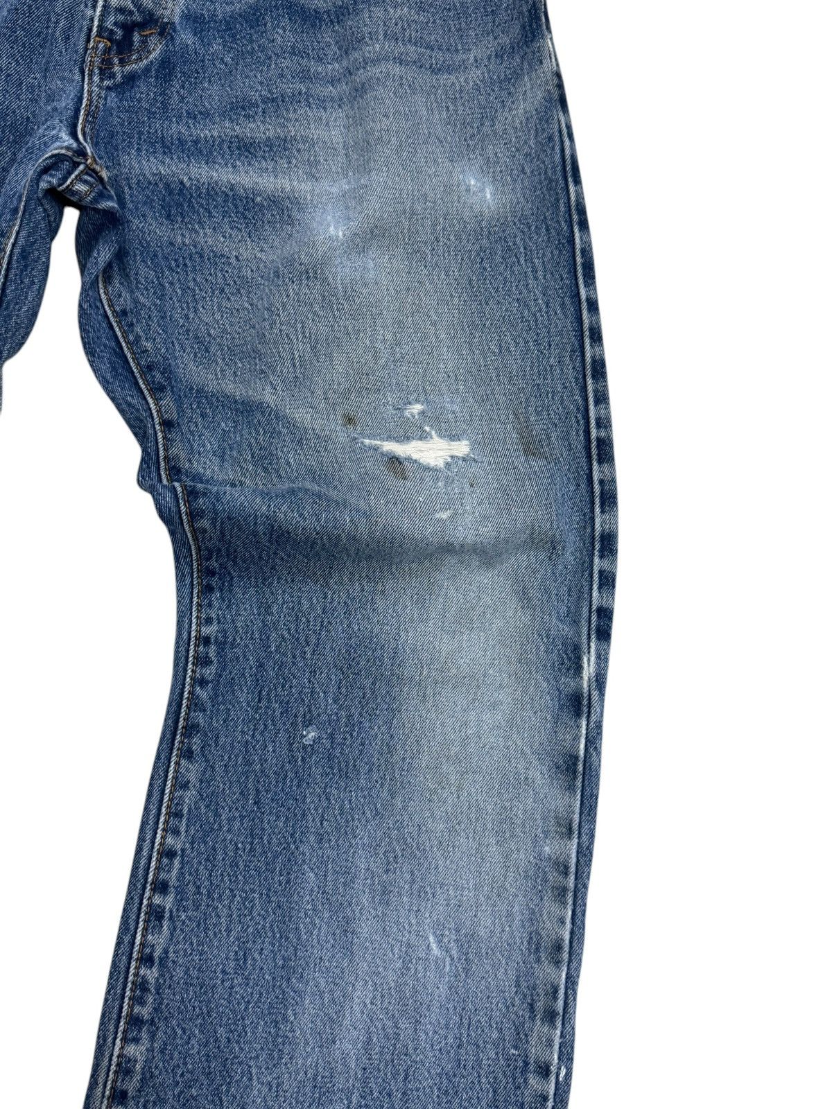 Levi's × Levi's Vintage Clothing Levi's 517 Blue Distressed Denim Jeans Size US 36 / EU 52 - 8 Thumbnail