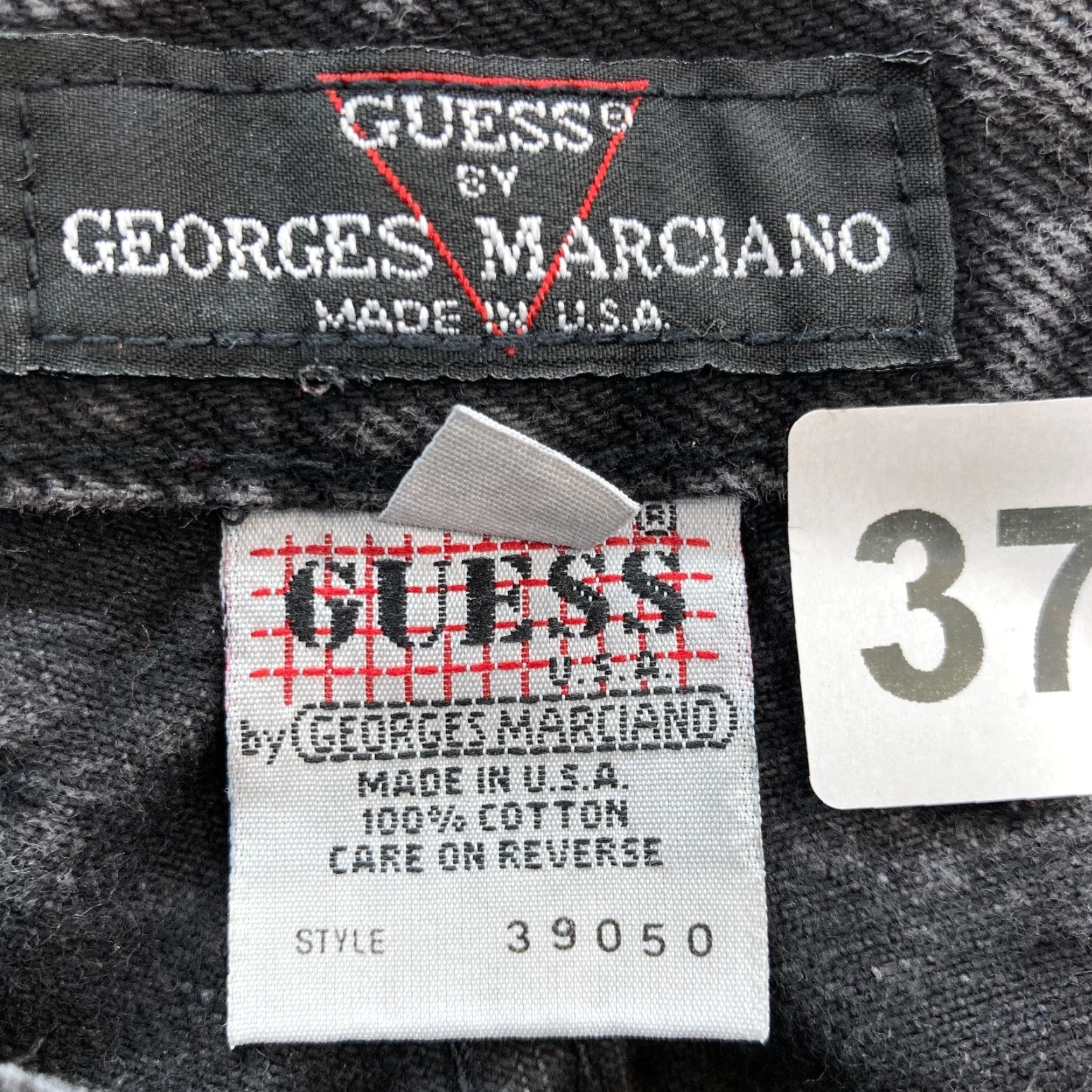 Guess VINTAGE GUESS Jeans Women's 28 Black Denim Tapered USA Hip Hop Georges Marciano Size 28" / US 6 / IT 42 - 5 Thumbnail