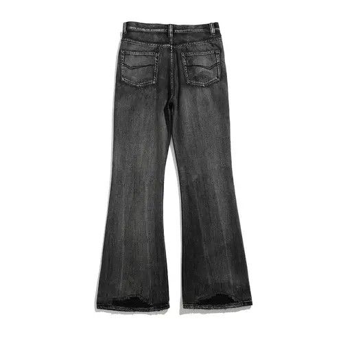Jean × Vintage Black Washed Damage Baggy jeans y2k 90’s retro style Size US 32 / EU 48 - 3 Thumbnail