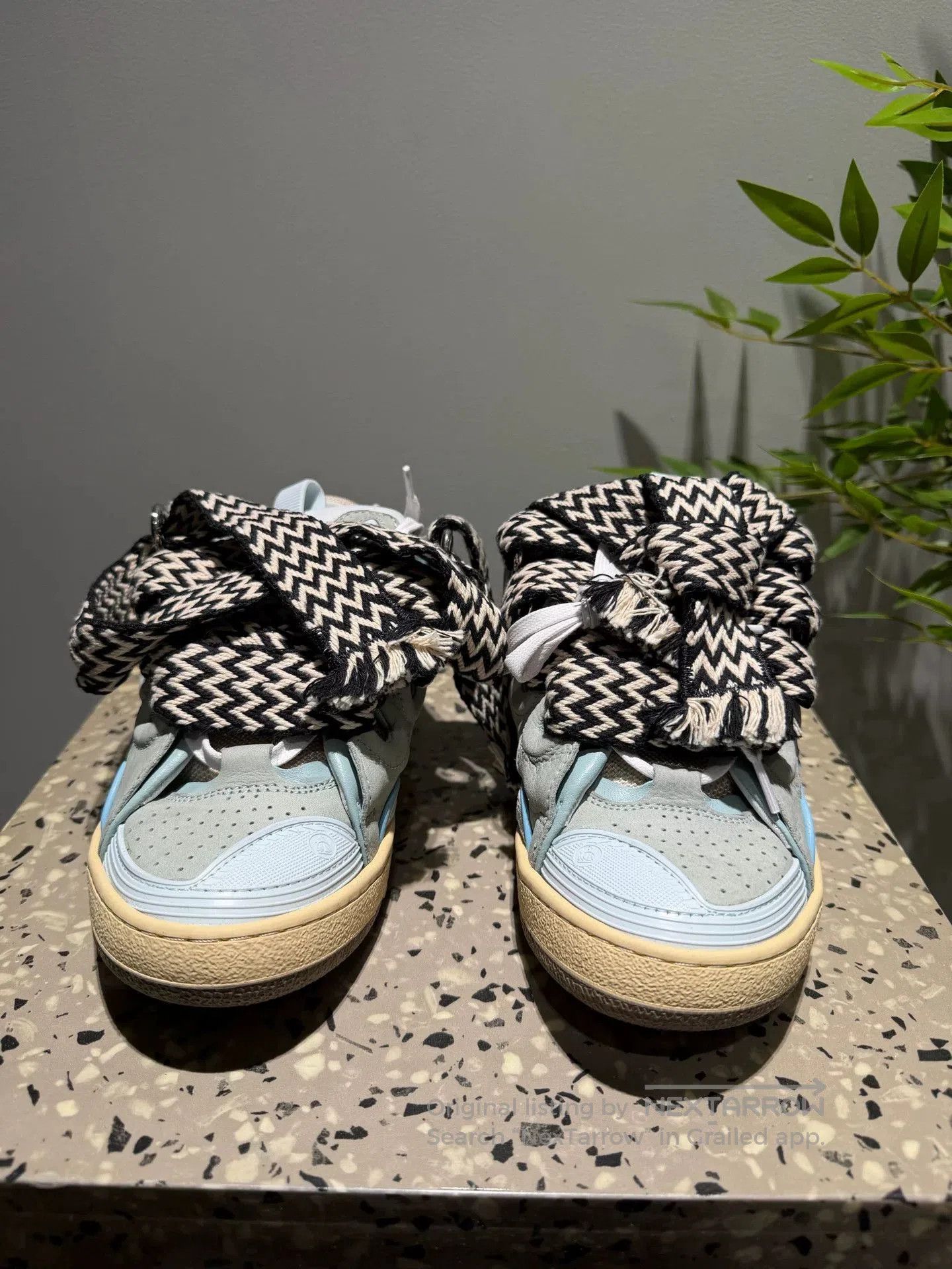Lanvin Lanvin Curb Leather Women's Sneakers. Size US 5 / IT 35 - 2 Thumbnail