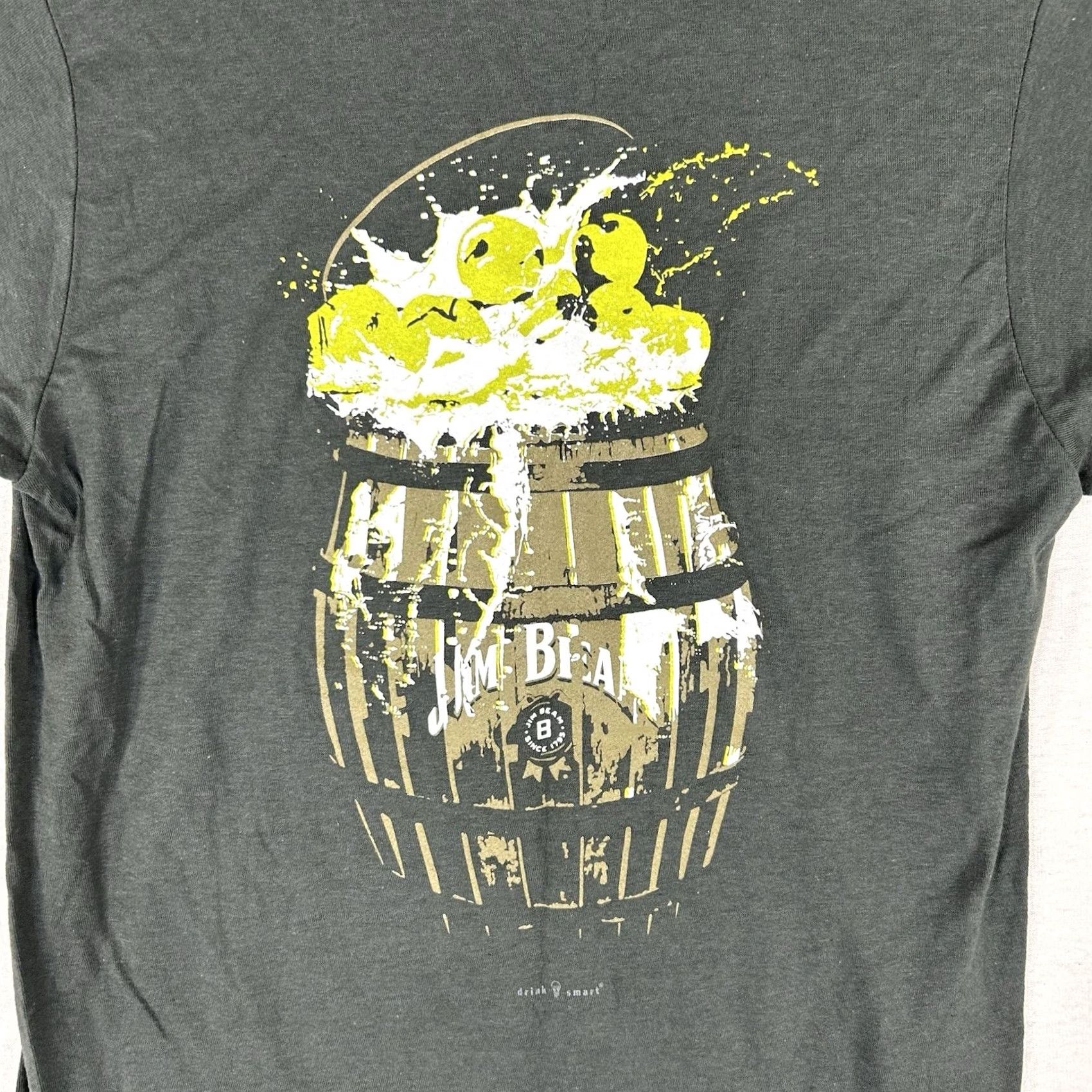 Apple Jim Beam Whiskey Apple Short Sleeve T-shirt Mens Small Gray Logo Tee Top Size US S / EU 44-46 / 1 - 6 Thumbnail