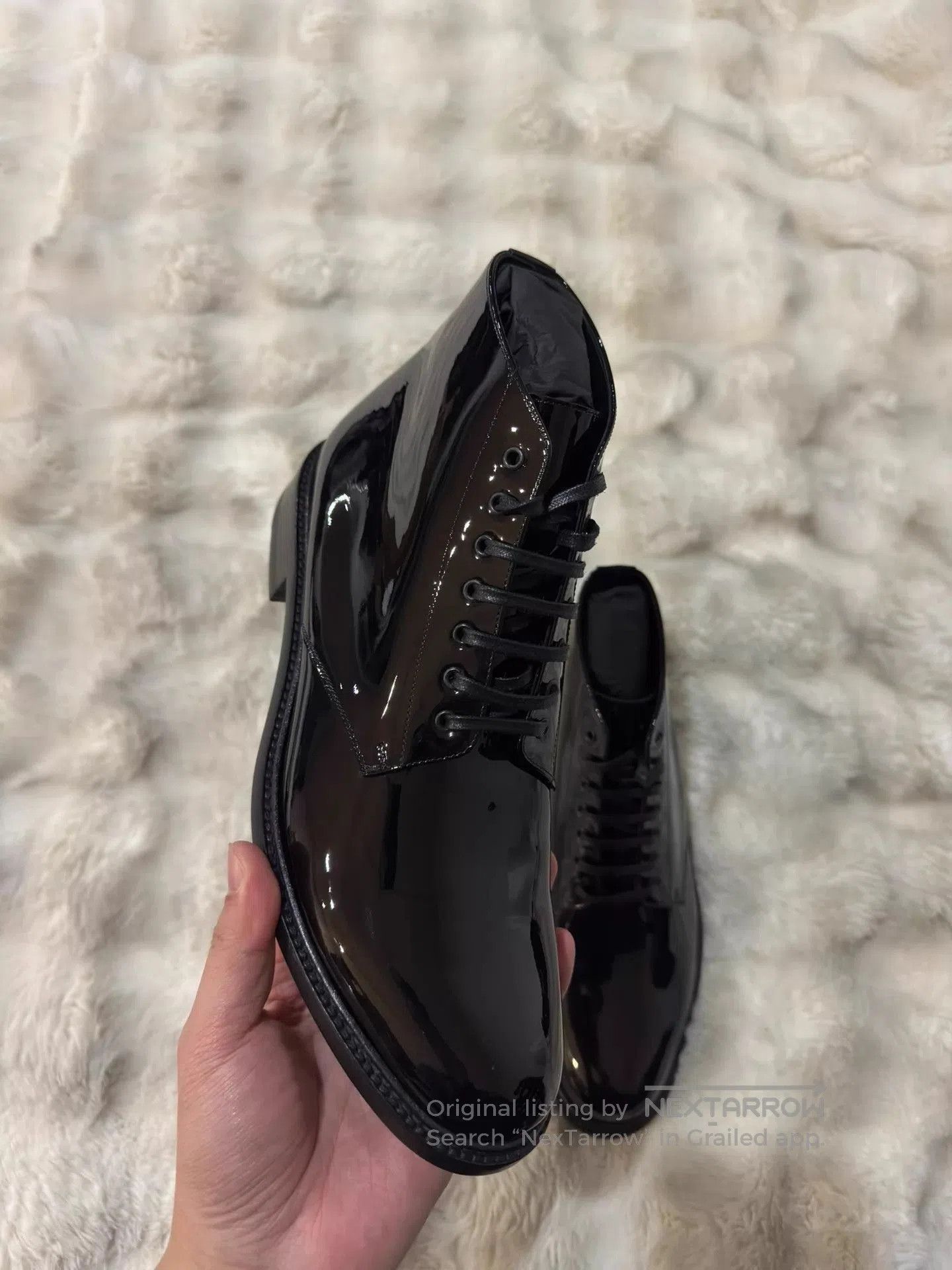 Saint Laurent Paris Black Leather Boots Size 9. Size US 9 / EU 42 - 7 Thumbnail