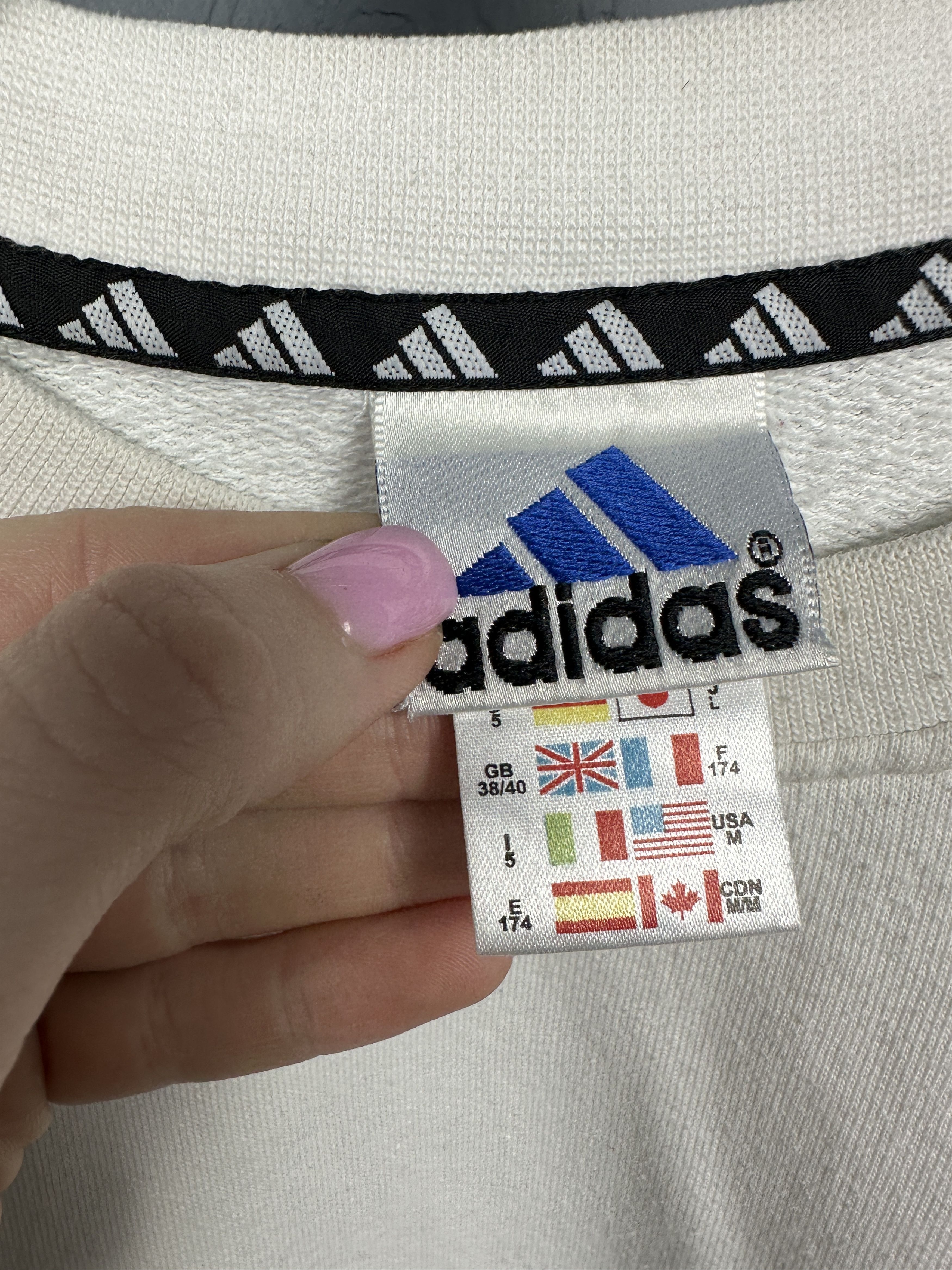 Adidas × Vintage Adidas 90s Vintage Mens Crew Neck Sweater Size US M / EU 48-50 / 2 - 4 Thumbnail