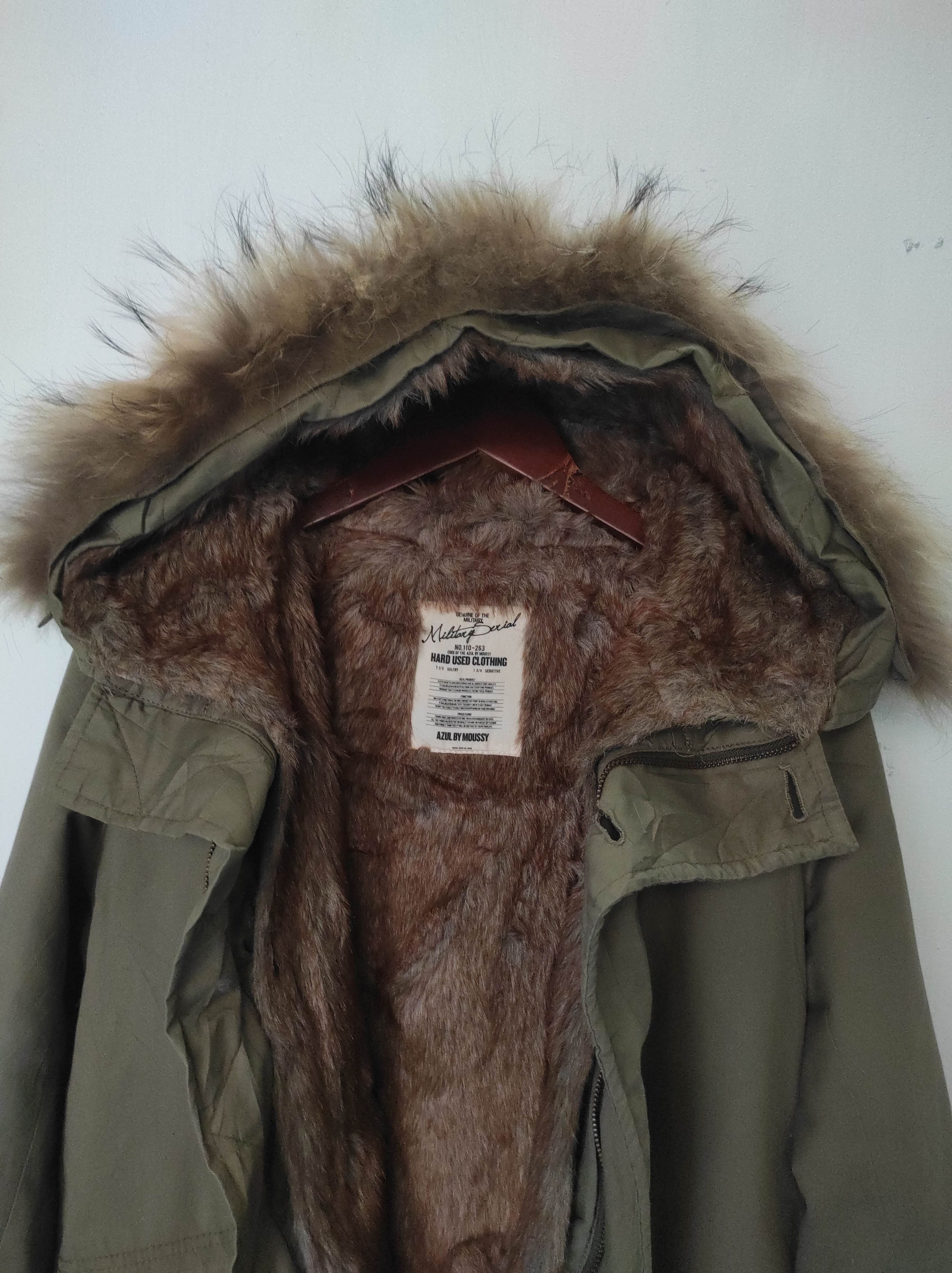 MOUSSY Azul by Moussy Military Fur Hoodie Jacket i6w9 LGB style Size US S / EU 44-46 / 1 - 9 Thumbnail