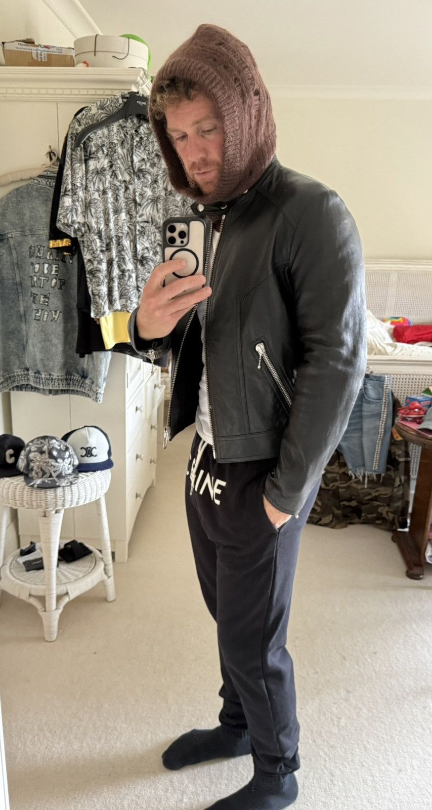 Celine $5.7k FW24 Celine Cafe Racer blouson leather jacket Hedi 52 Size US L / EU 52-54 / 3 - 10 Thumbnail