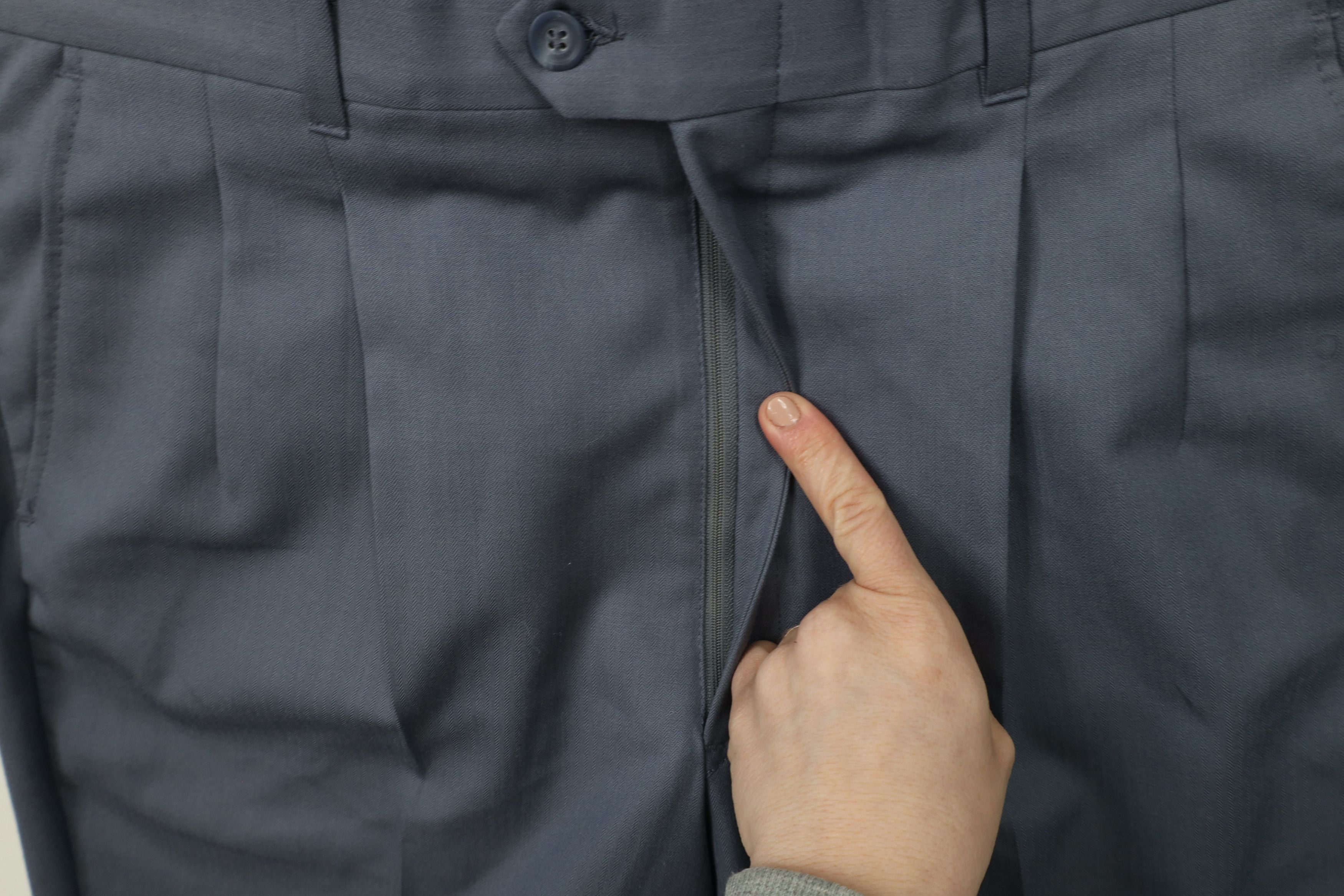 Vintage Vintage 70s Streetwear Herringbone Wide Leg Chino Pants USA Size US 36 / EU 52 - 6 Thumbnail