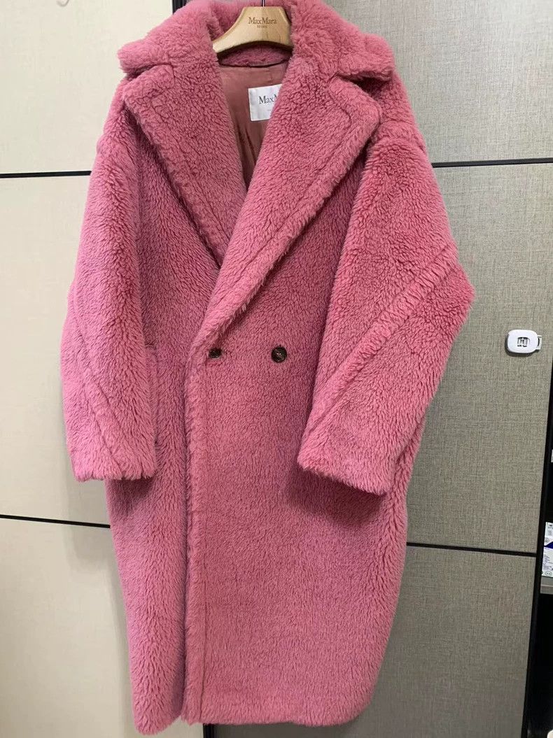 Max Mara Taddy teddy long pink and purple