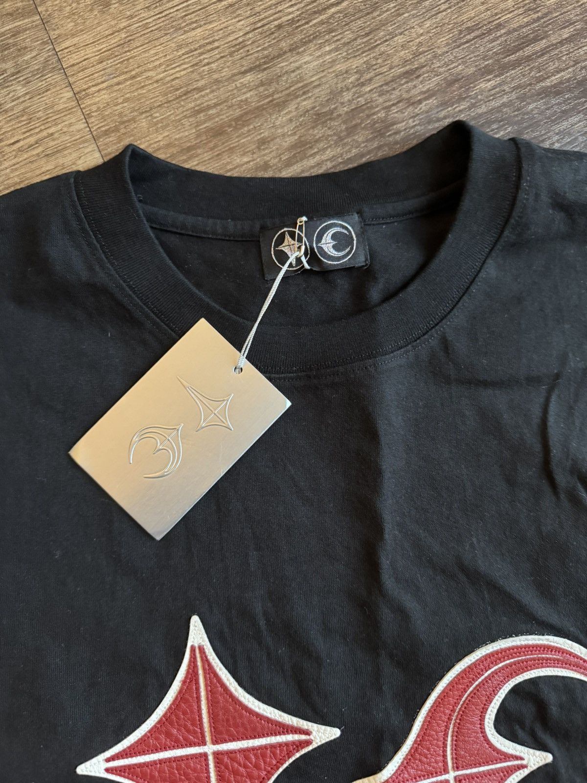 thug club 23ssブラック Tシャツ ロゴ刺繍logo t-shirt thug club 23ssブラック Tシャツ ロゴ刺繍logo t-shirt