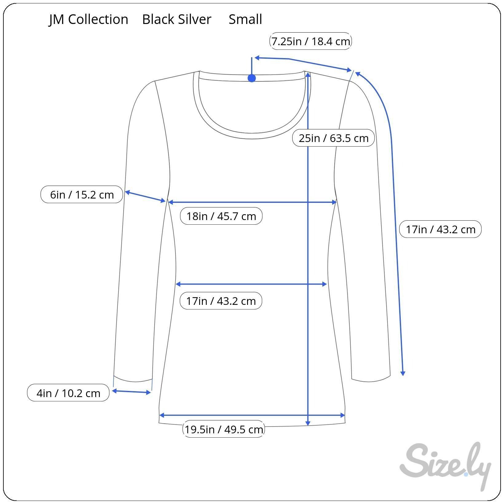 JM Collection JM Collection Jacquards Small Black Silver Flocked Faun Top Size S / US 4 / IT 40 - 2 Thumbnail