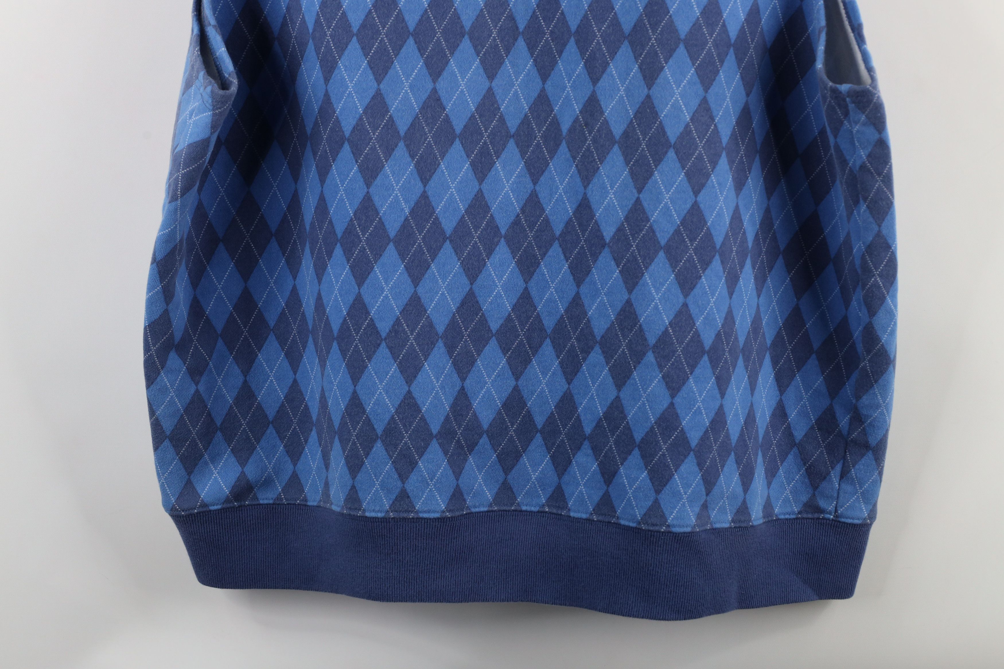 Nautica × Vintage Vintage 90s Nautica Spell Out Argyle Diamond Sweater Vest Size US XL / EU 56 / 4 - 11 Thumbnail