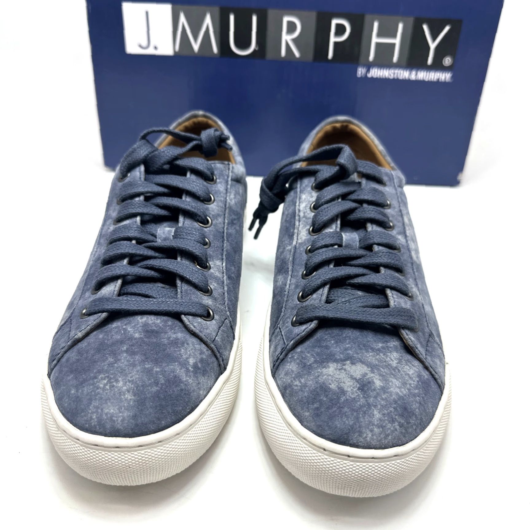 Johnston & Murphy Johnston & Murphy Banks Lace To Toe Mens 9 M Sneaker Tru Foam Blue Leather Upper Athletic Shoe Boots? Size US 9 / EU 42 - 3 Thumbnail