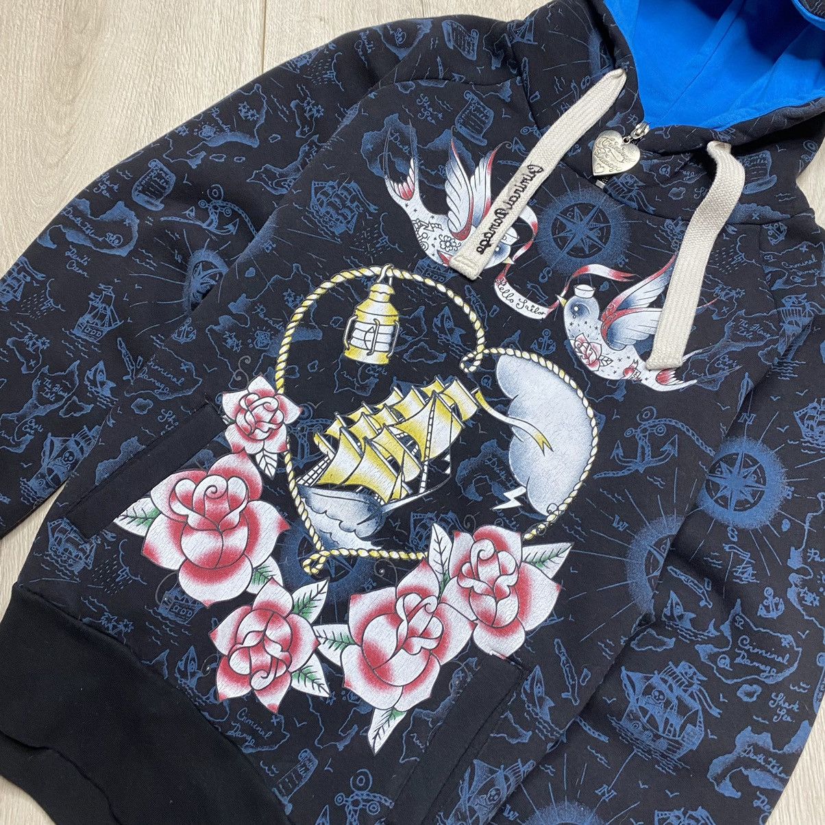 Criminal Damage Vintage Criminal Damage Ed Hardy Style y2k Japanese hoodie Size M / US 6-8 / IT 42-44 - 2 Thumbnail