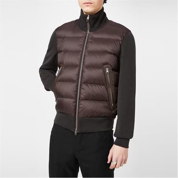 Tom Ford o1g2r1mq0724 Down Front Zip Up Jackets in Chocolate Brown Size US M / EU 48-50 / 2 - 5 Thumbnail