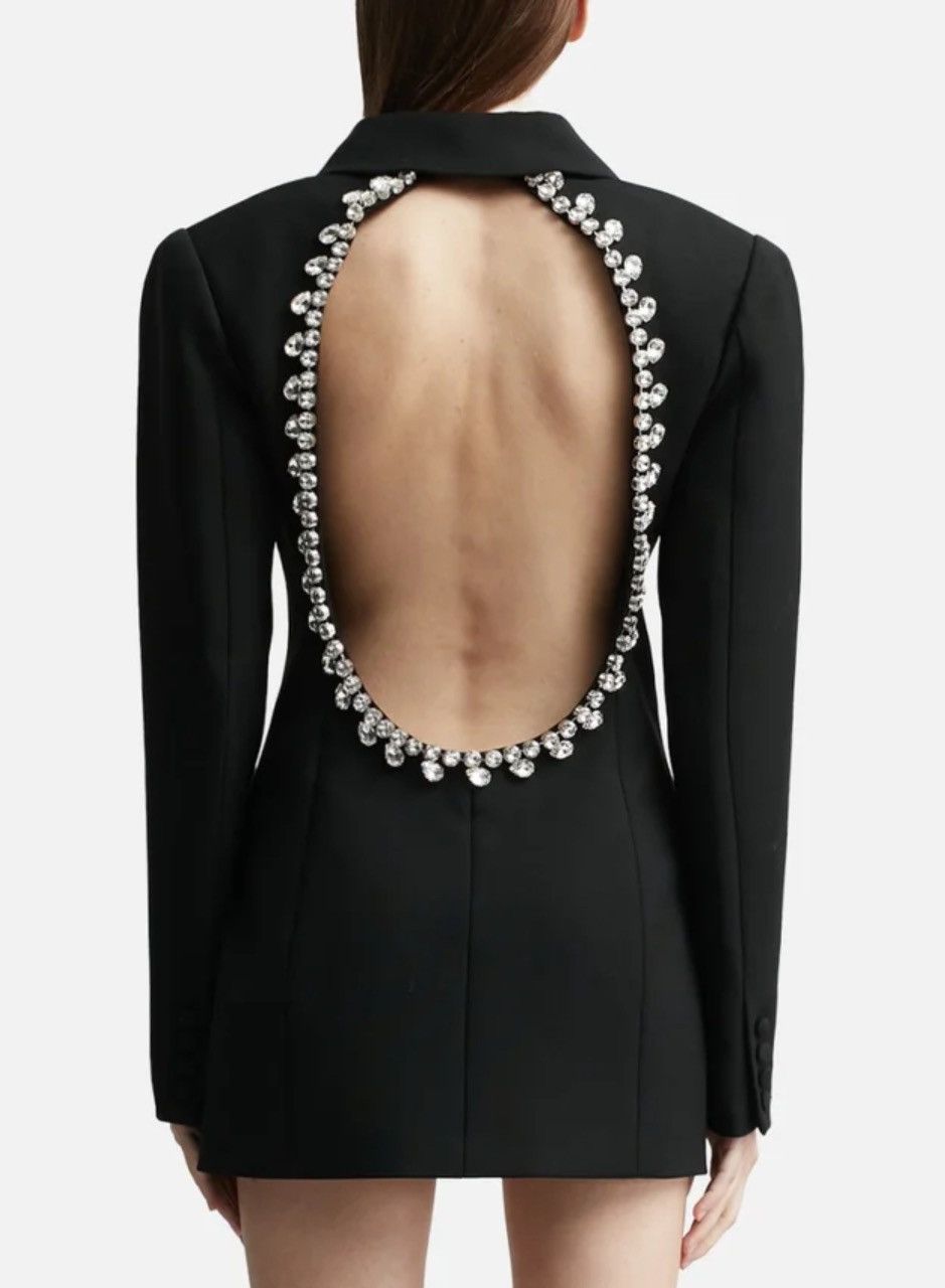 Area NYC Area Embellished Open-Back Blazer Mini Dress Size M / US 6-8 / IT 42-44 - 10 Thumbnail
