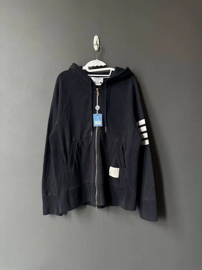 Thom Browne Thom Browne Blue knit cardigan Size US XXL / EU 58 / 5 - 1 Thumbnail