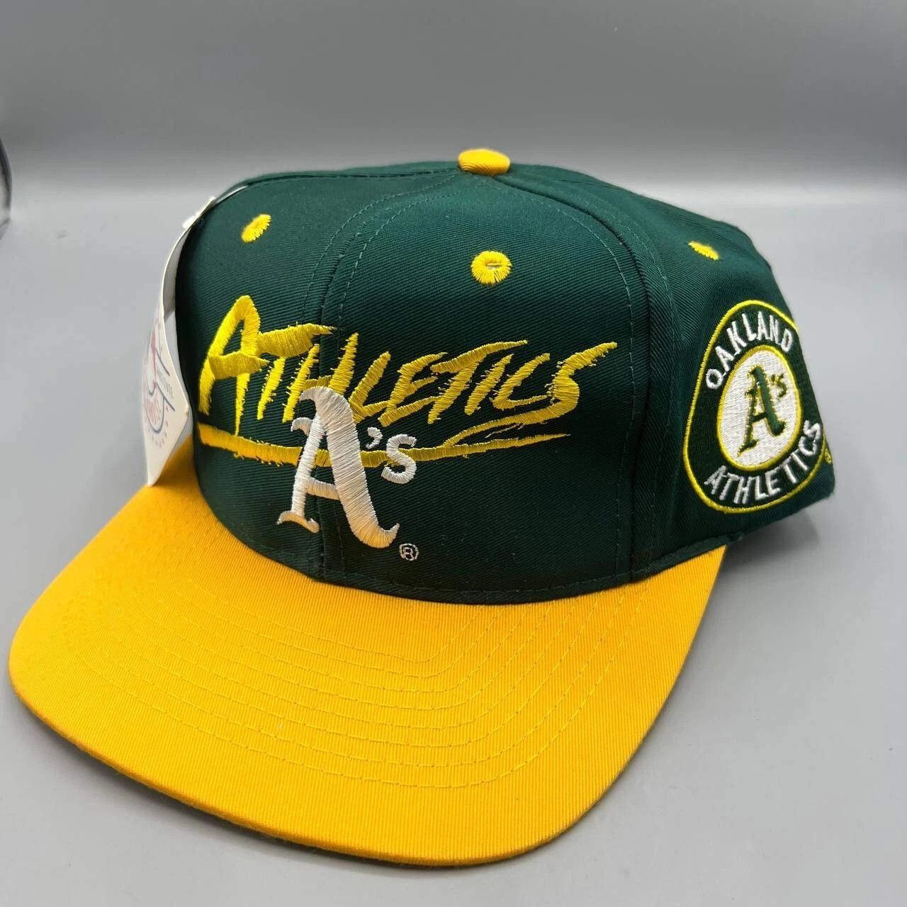 Signatures × Vintage Oakland Athletics Hat Men Signatures MLB Snap Back Cap New Size ONE SIZE - 1 Thumbnail