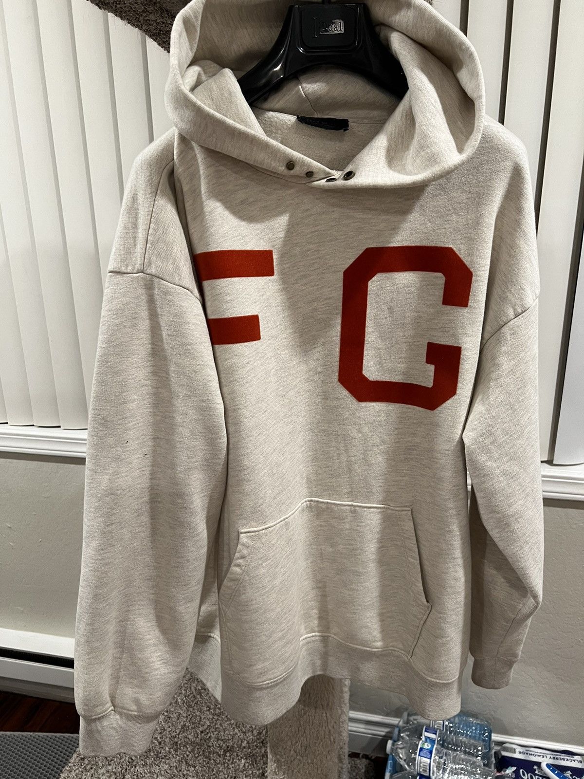 image of Fear Of God Hoodie in Grey, Men's (Size Large)