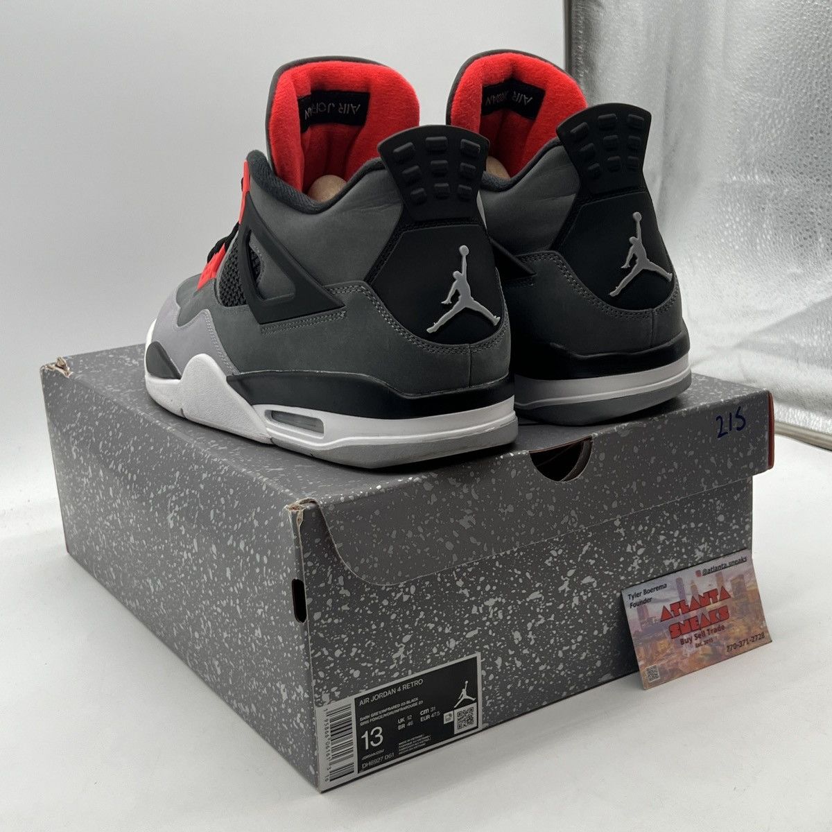 Jordan Brand Air Jordan 4 Infrared Size US 13 / EU 46 - 4 Thumbnail