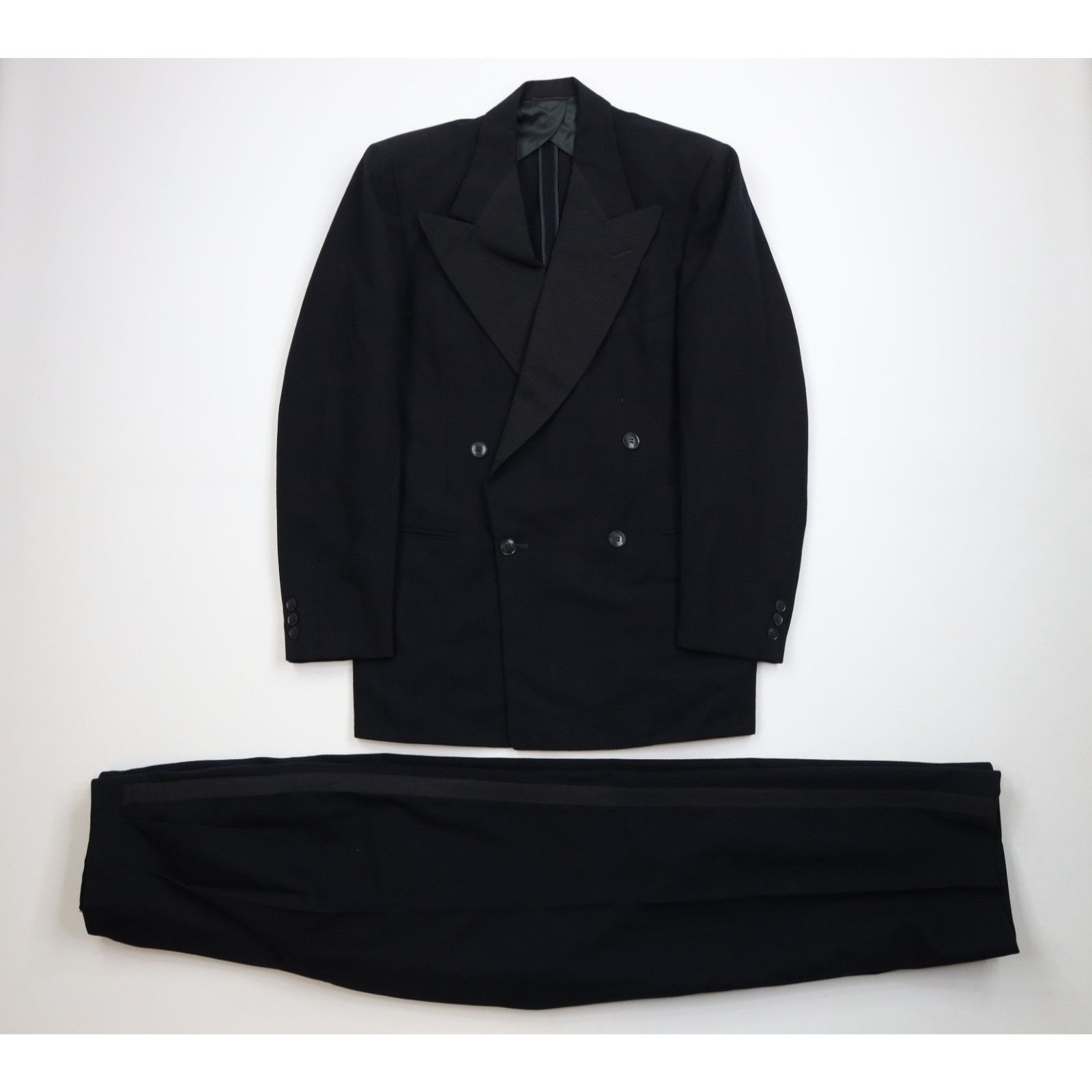 Vintage Vintage 60s 70s Streetwear Heavy Wool 2 Piece Suit Size 40L - 1 Thumbnail