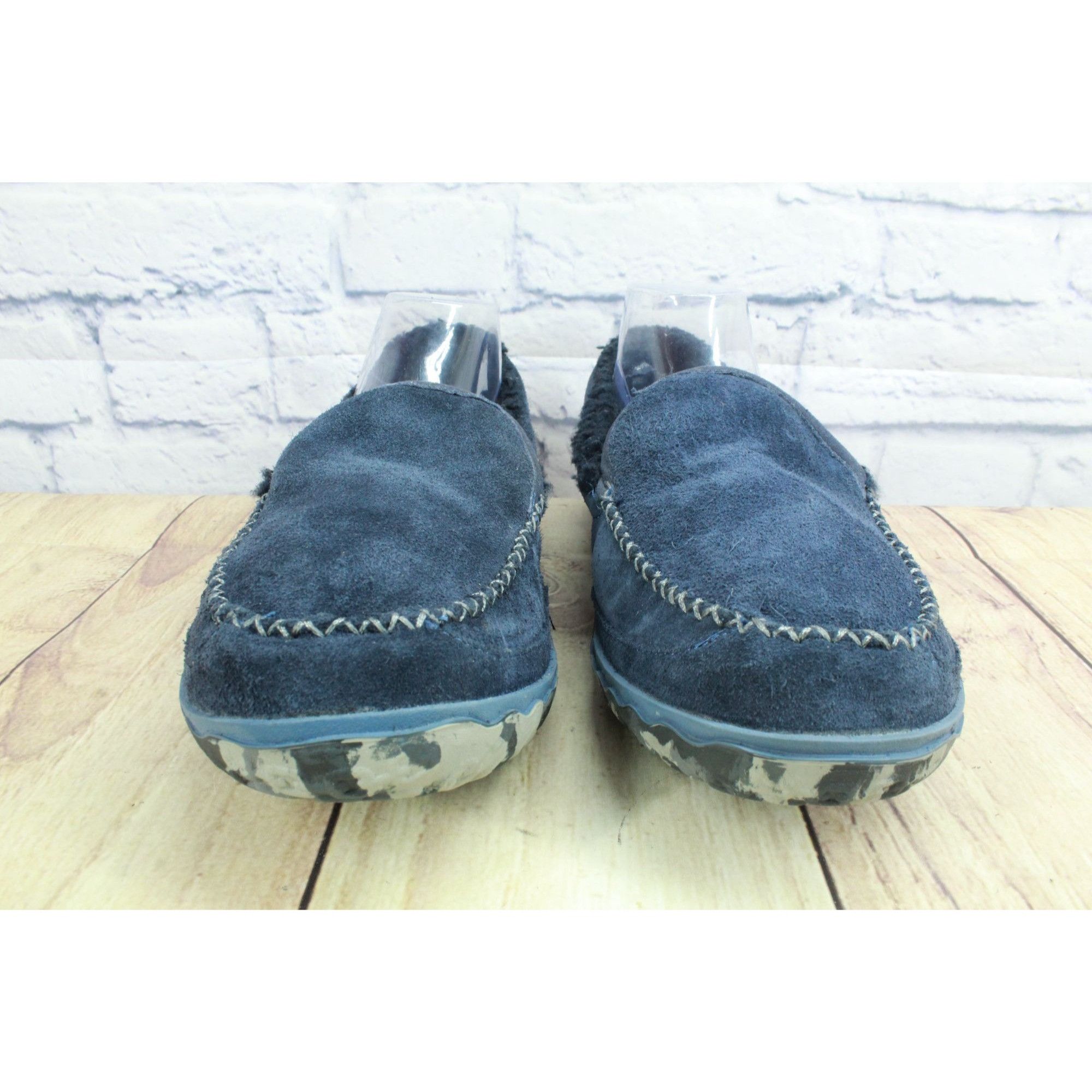 L.L. Bean LL Bean Carbon Navy Fleece Lined Slippers Men's Size 11 Size US 11 / EU 44 - 4 Thumbnail