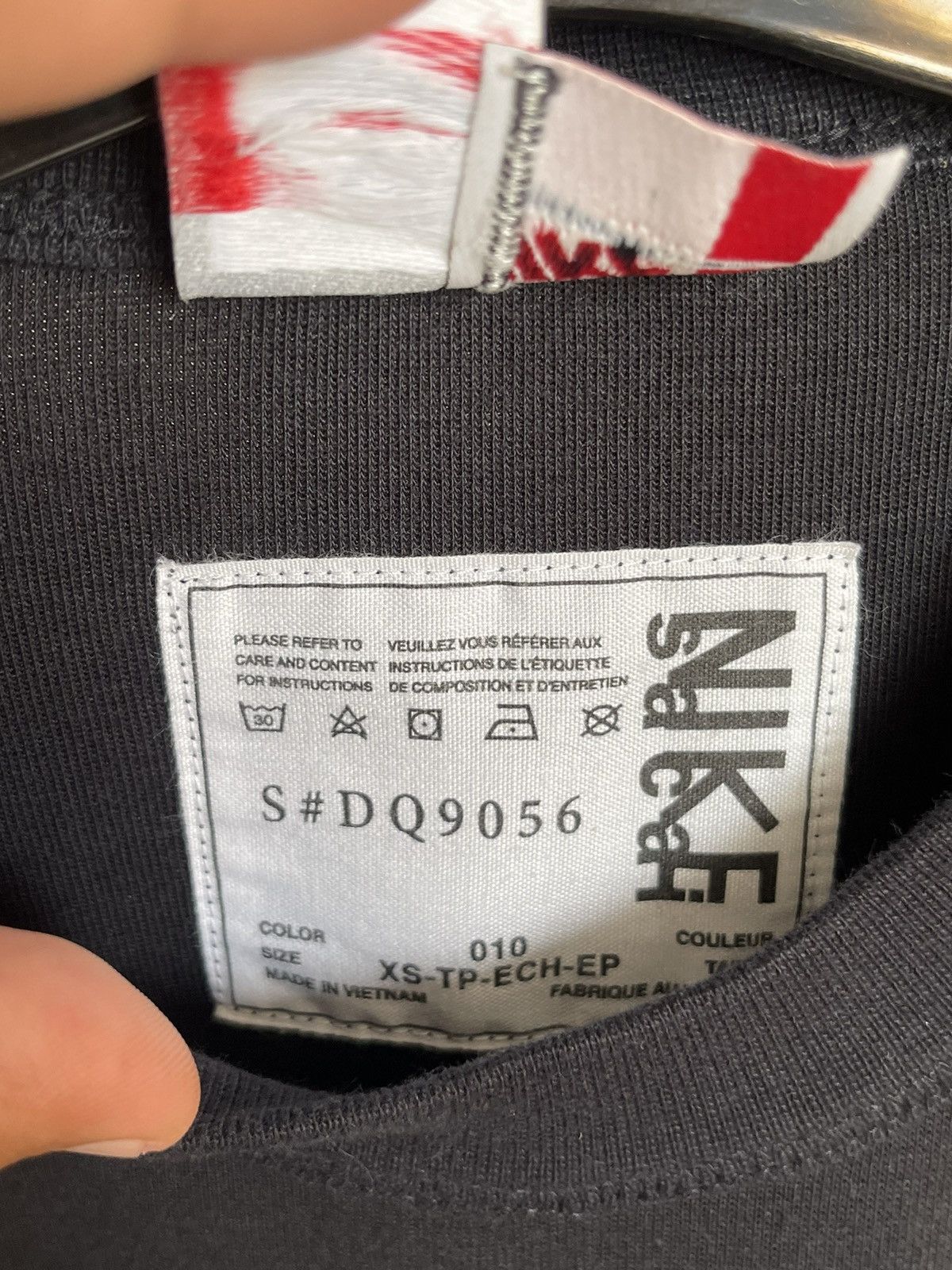 Nike × Sacai Nike Sacai Short Sleeve Black T Shirt Boxy Adjustable Hem Size US XS / EU 42 / 0 - 5 Thumbnail