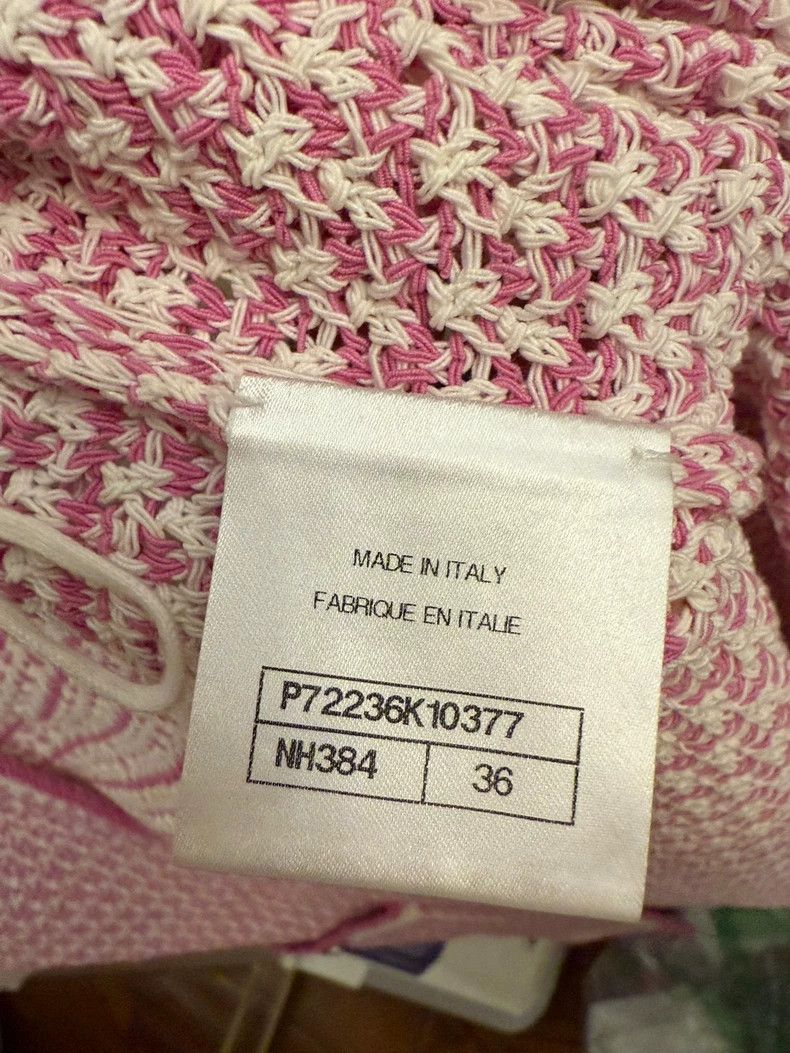 Chanel Chanel Pink braided sleeveless dress 2505-Nextarrow Size XS / US 0-2 / IT 36-38 - 3 Thumbnail