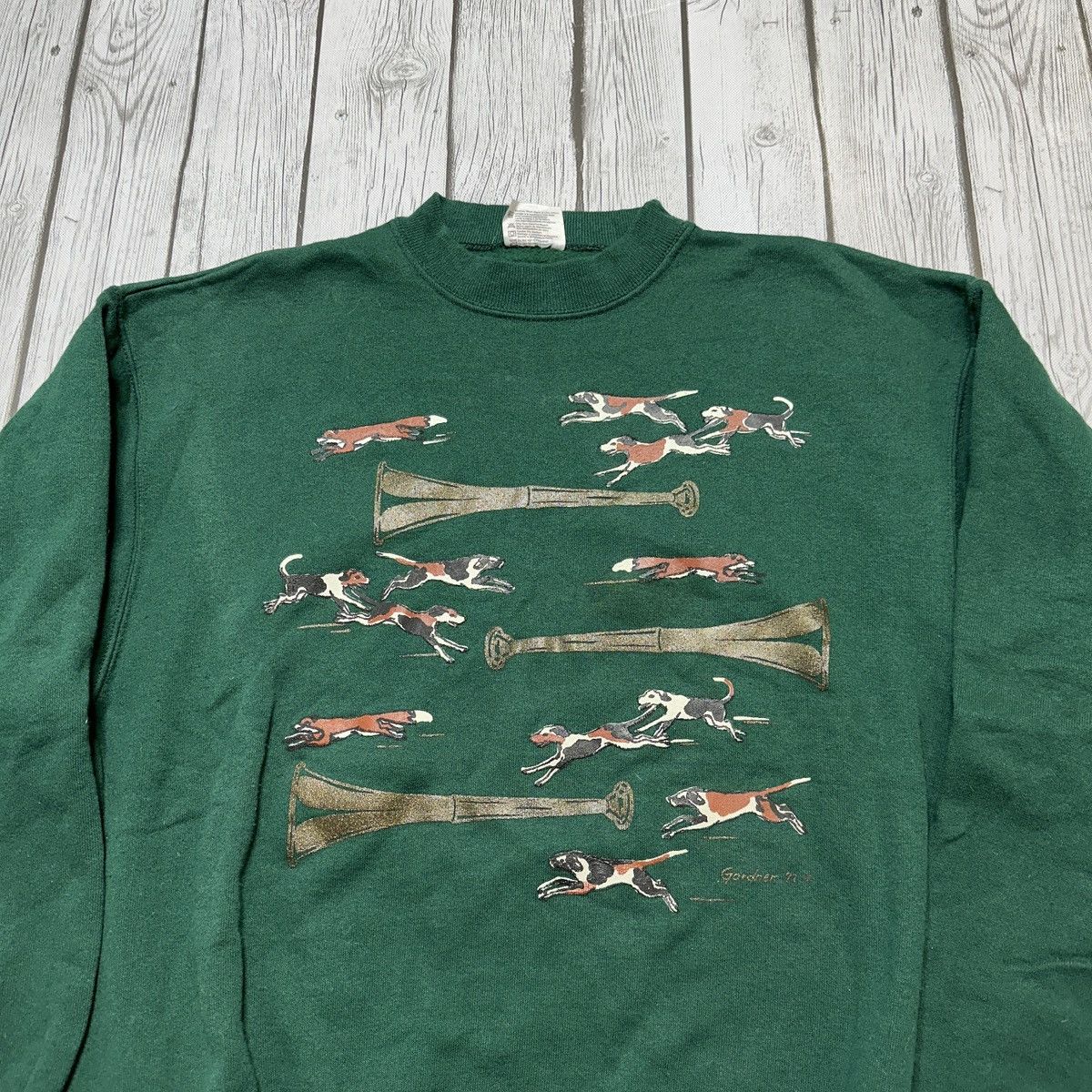 Hanes Vintage Fox Hunt sweatshirt Size US L / EU 52-54 / 3 - 3 Thumbnail
