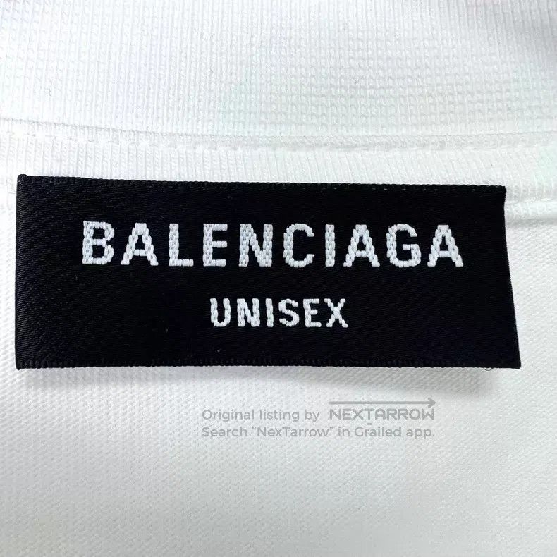 Balenciaga Balenciaga City Limited White Round Neck Letter Print T-Sh Size US M / EU 48-50 / 2 - 5 Thumbnail