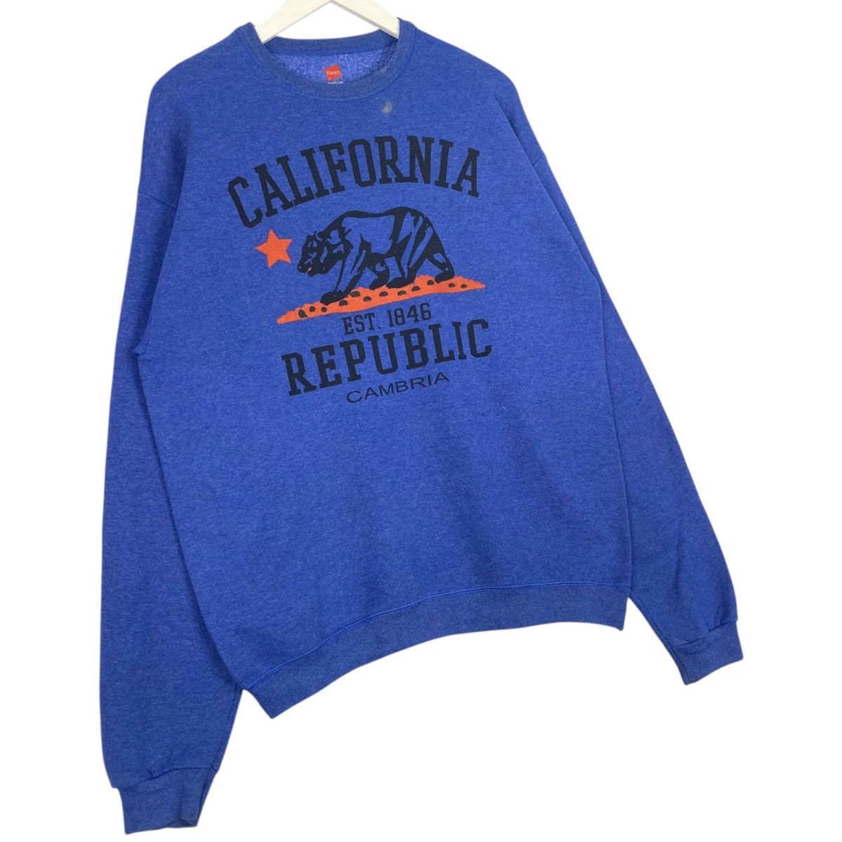Hanes × Vintage Vintage Hanes Republic Graphic Crewneck Sweatshirt Size M Size US M / EU 48-50 / 2 - 3 Thumbnail