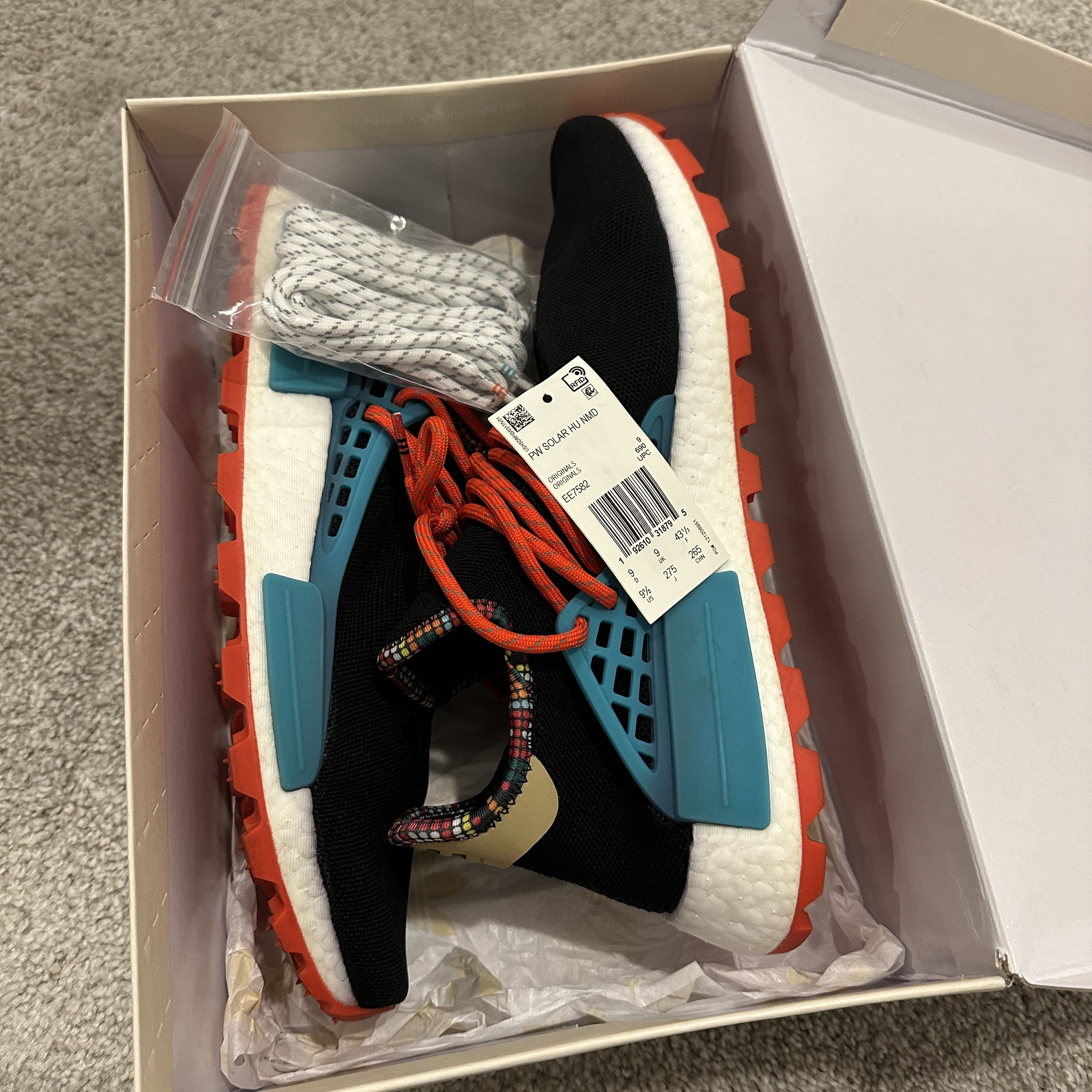 Adidas × Pharrell Adidas NMD Human Race Pharrell "Inspiration Pack" Black Size US 9.5 / EU 42-43 - 8 Thumbnail