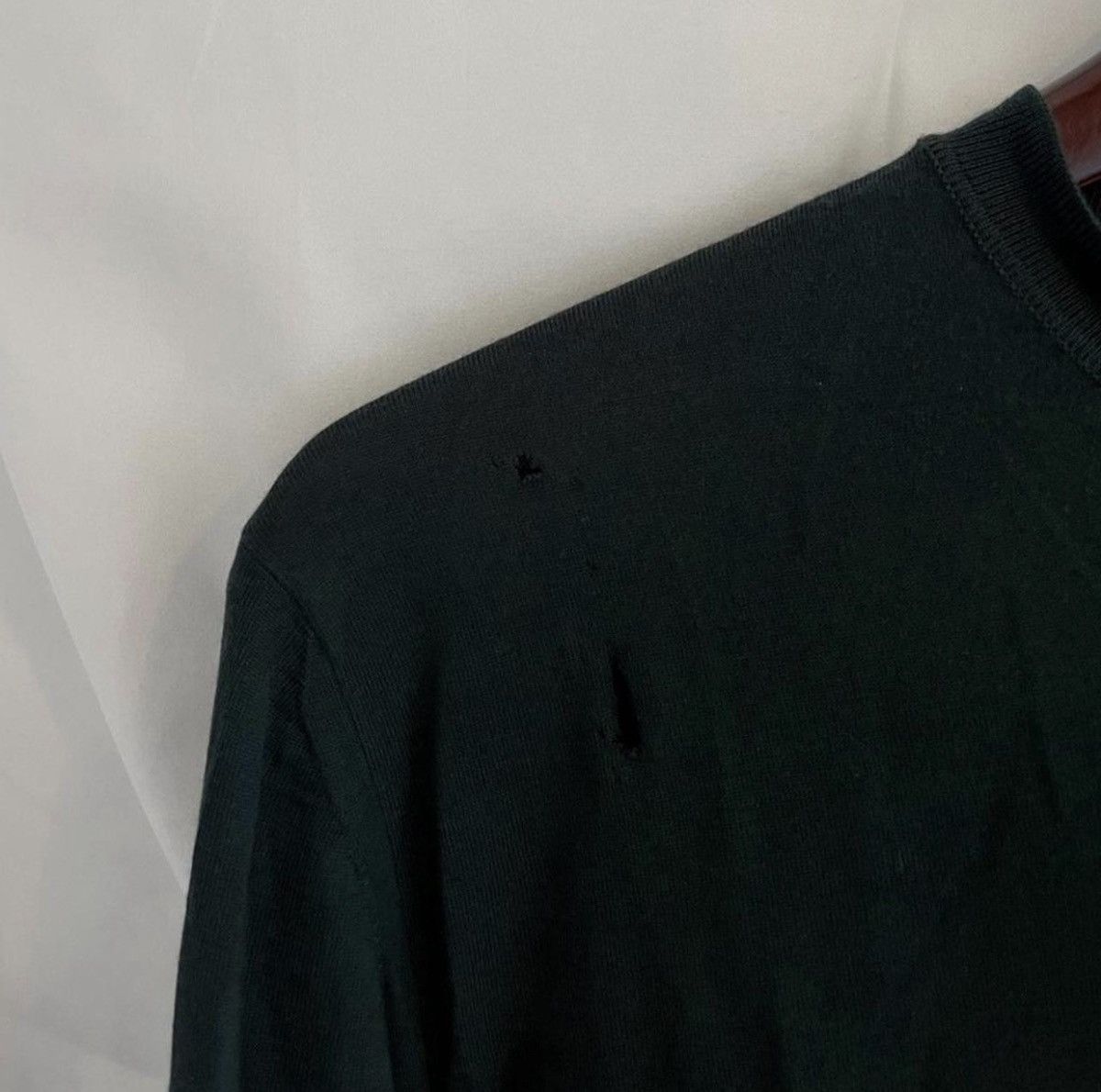 Prada (DAMAGED) Prada Wool Crewneck Sweater Size US L / EU 52-54 / 3 - 3 Thumbnail
