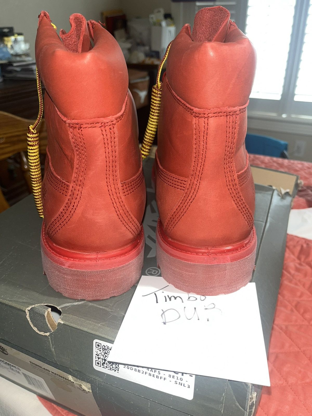 Billionaire Boys Club × Timberland Timberland Beeline x Pharrell Red Leather Boots Size US 13 / EU 46 - 3 Thumbnail