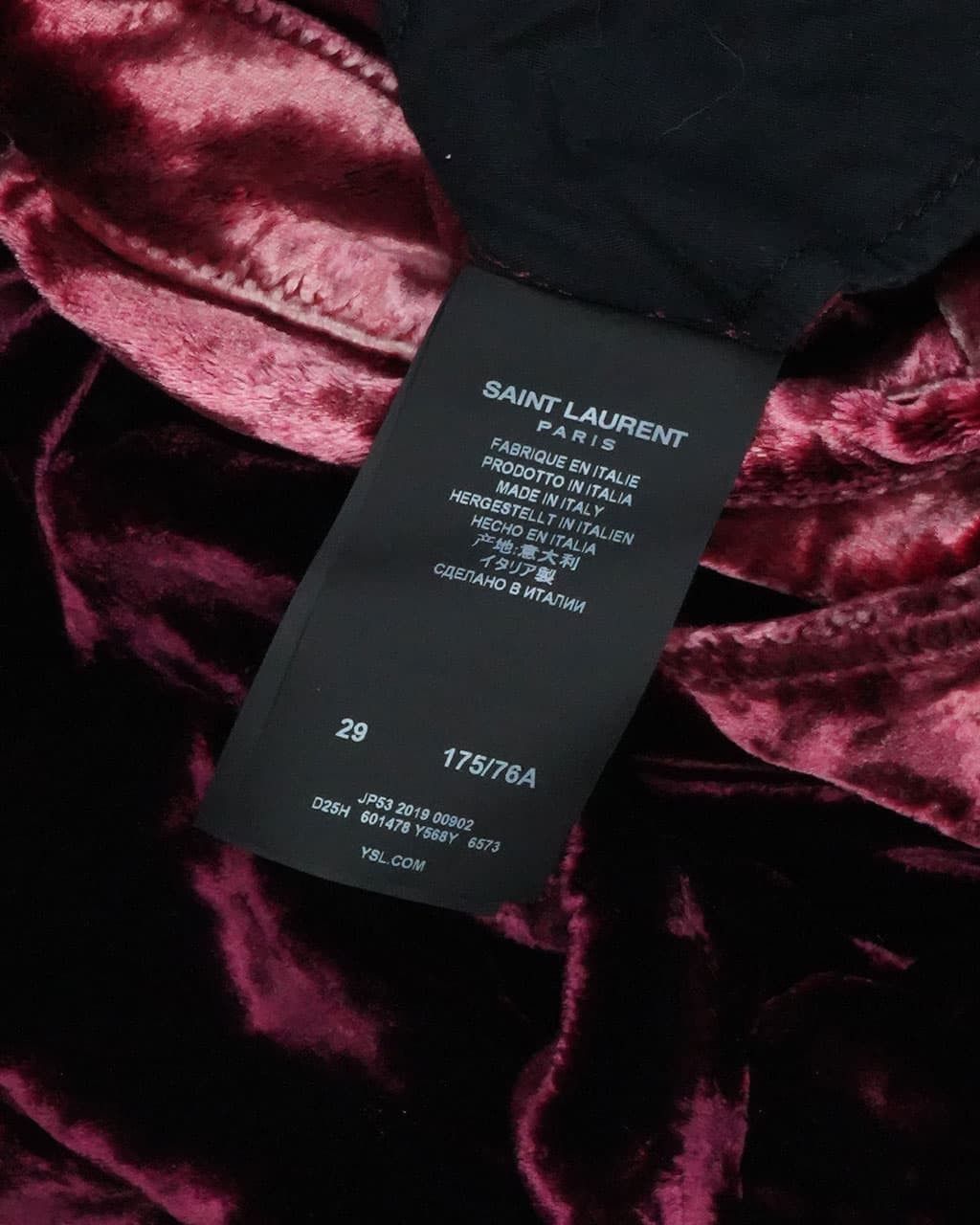 Saint Laurent Paris Saint Laurent Velvet Pants - SS20 Size US 30 / EU 46 - 5 Thumbnail