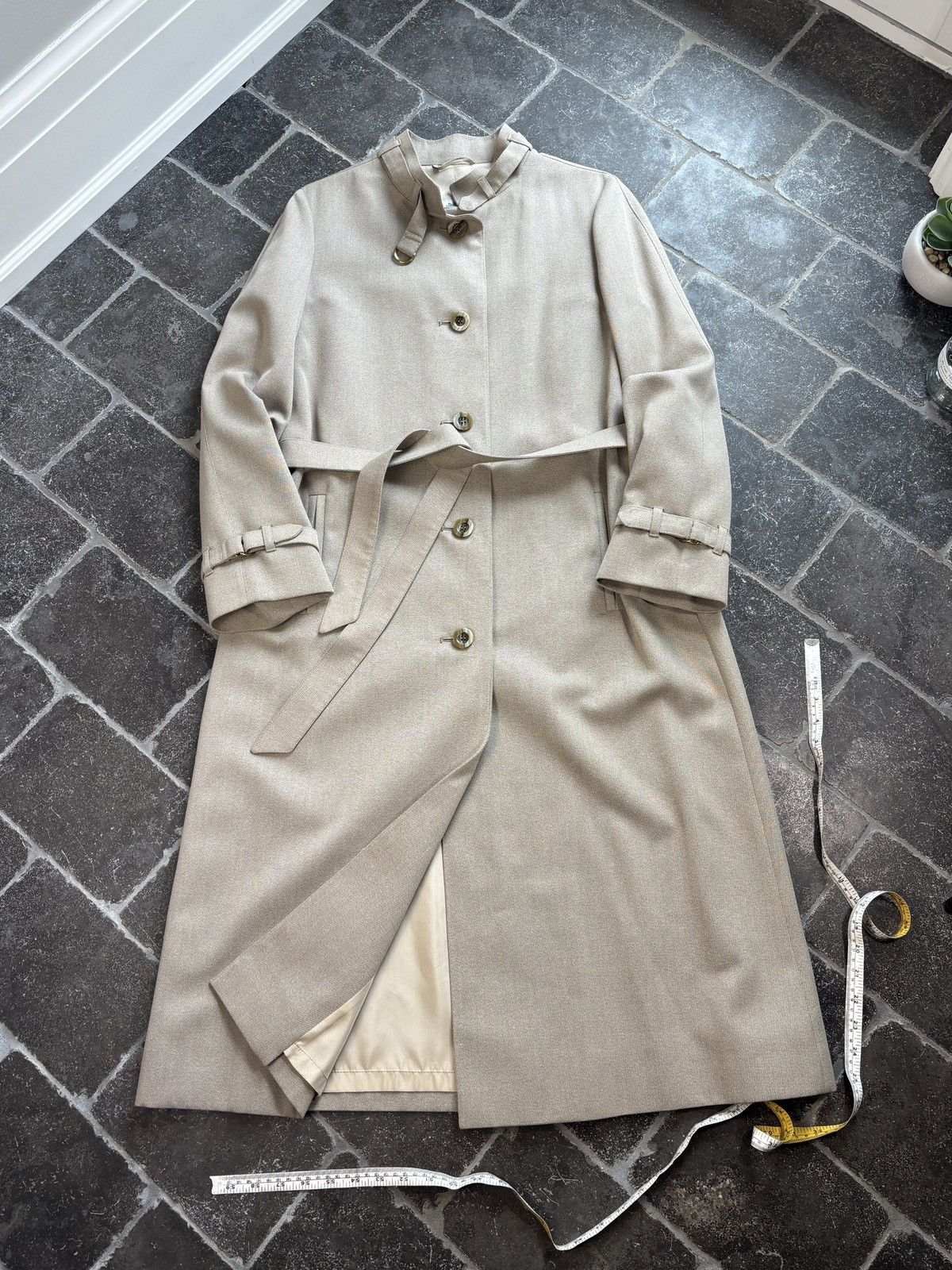 Vintage Vintage Aquascutum Coat Belted Jacket Full Length Trench 90s Size M / US 6-8 / IT 42-44 - 1 Thumbnail