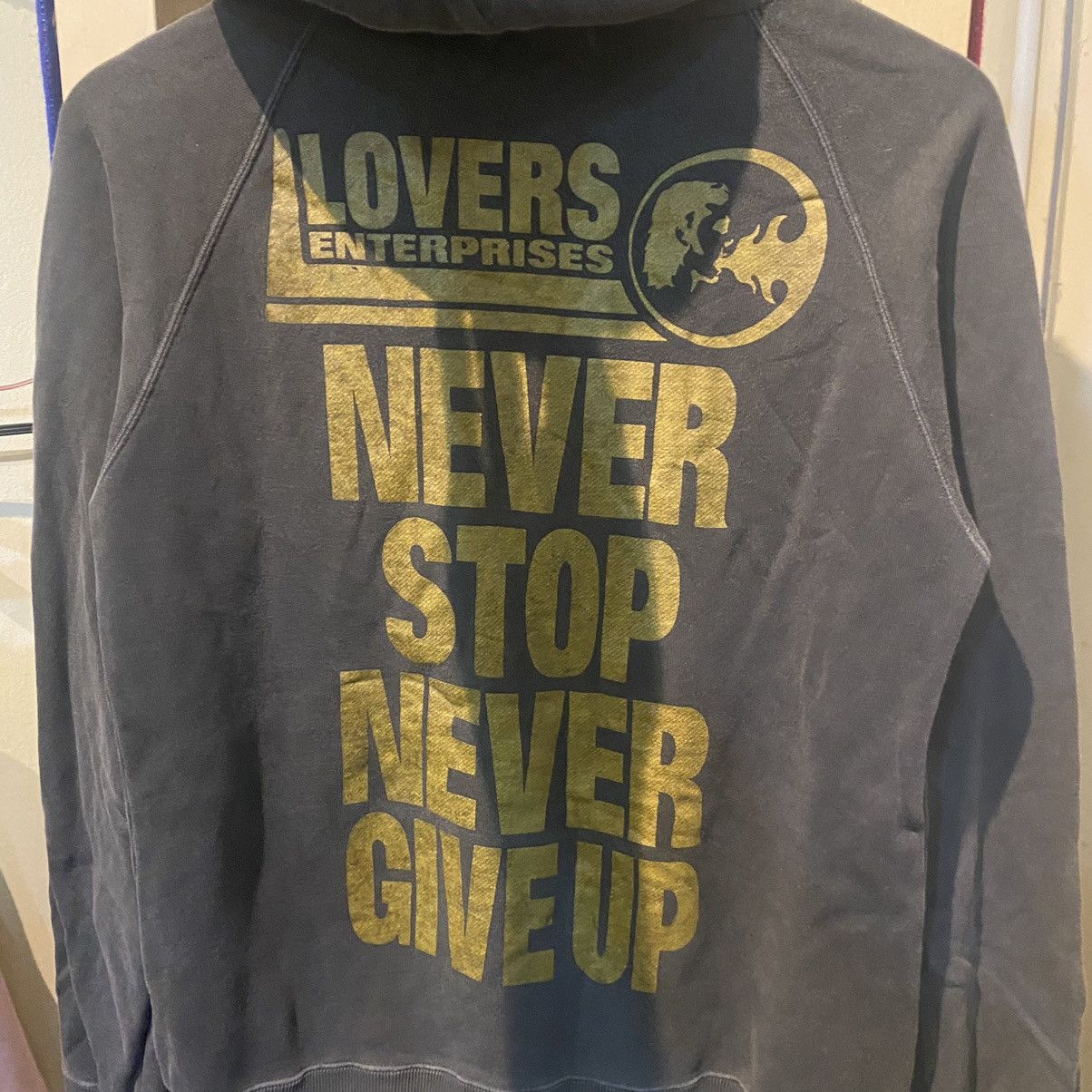 Japanese Brand × Vintage Vintage rare super lovers punk rock never stop never give up Size US S / EU 44-46 / 1 - 10 Thumbnail