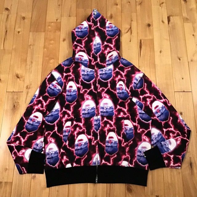 Bape BAPE LIGHTNING full zip hoodie a bathing ape Size US M / EU 48-50 / 2 - 1 Thumbnail