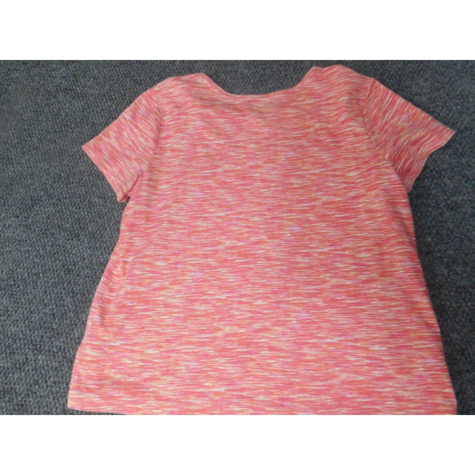 Croft & Barrow Croft & Barrow Womens Blouse XL Pink Crew Neck Short Sleeve Polyester Rayon Croft & Barrow Geometric Casual Classic Stretch 200? Size XL / US 12-14 / IT 48-50 - 7 Thumbnail