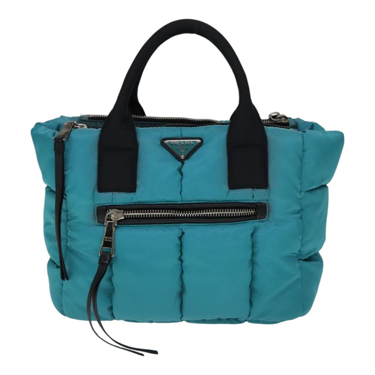 Prada Turquoise Synthetic Handbag (Pre-Owned) Size ONE SIZE - 1 Thumbnail