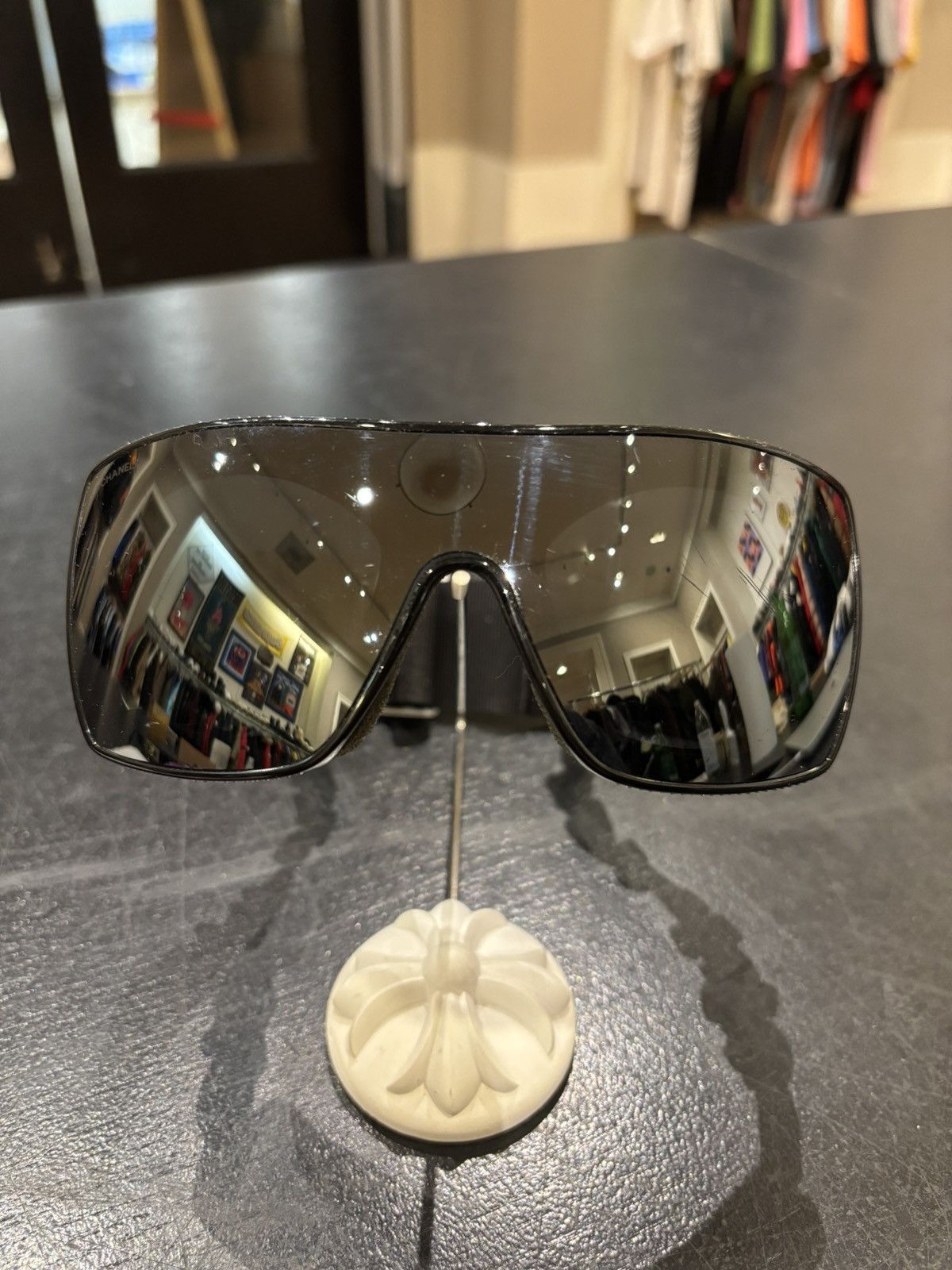 Chanel Chanel Goggle Strap Sunglasses Size ONE SIZE - 2 Thumbnail