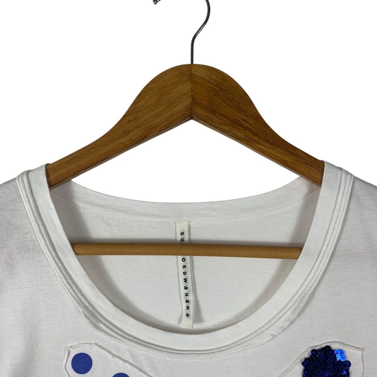 Designer × Issey Miyake SUNAOKUWAHARA patchwork women tee Size M / US 6-8 / IT 42-44 - 5 Thumbnail