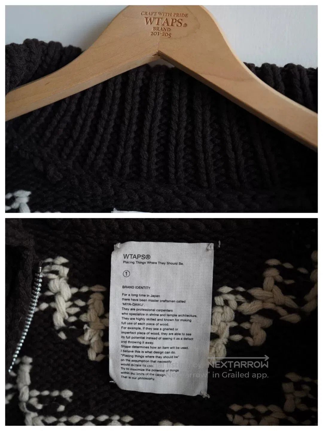 Wtaps WTAPS 14AW Cowichan Sweater Coat. Size US S / EU 44-46 / 1 - 5 Thumbnail