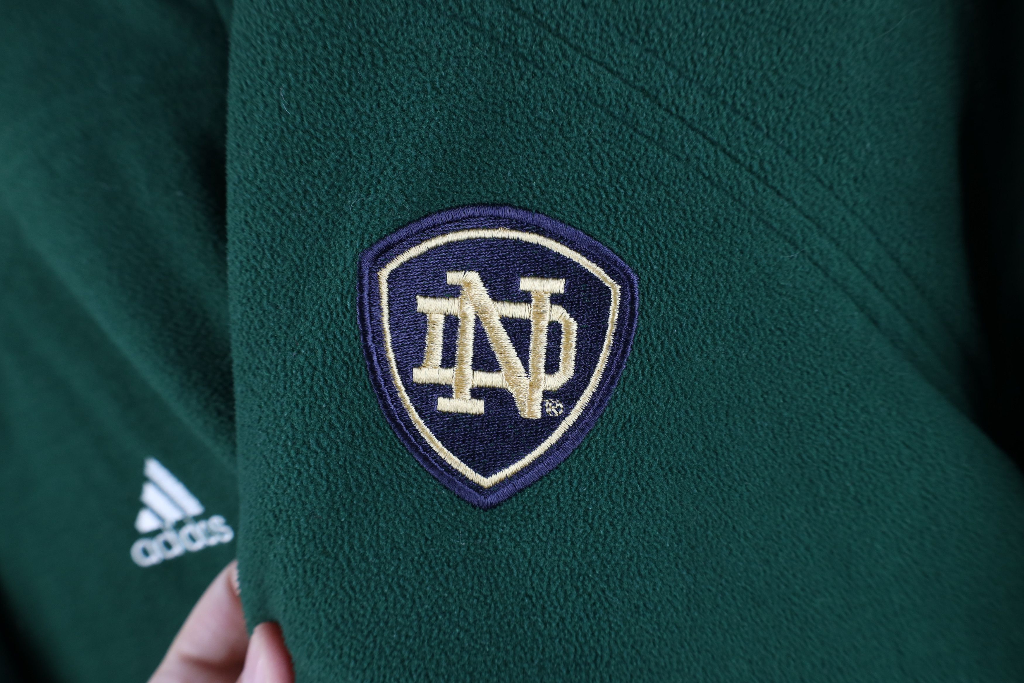 Adidas Vintage Adidas Dame University Full Zip Fleece Jacket Green Size US L / EU 52-54 / 3 - 4 Thumbnail