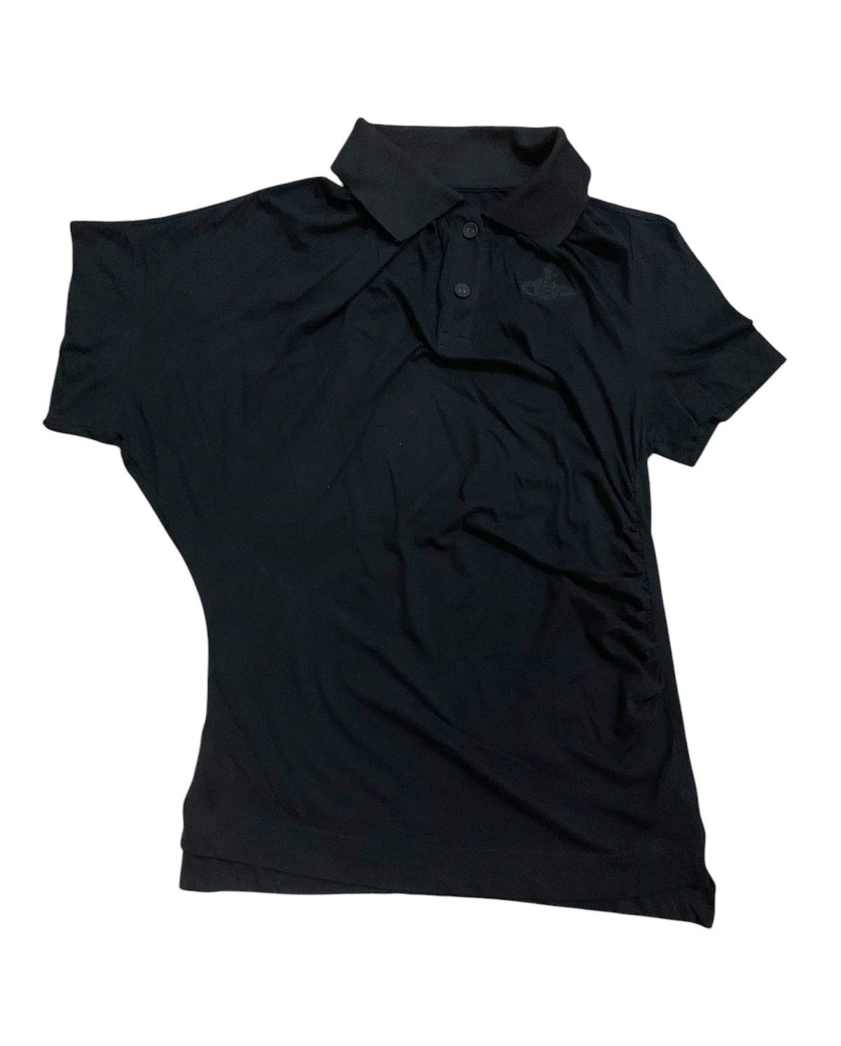 Vivienne Westwood Asymmetric Super Black Polo Shirt