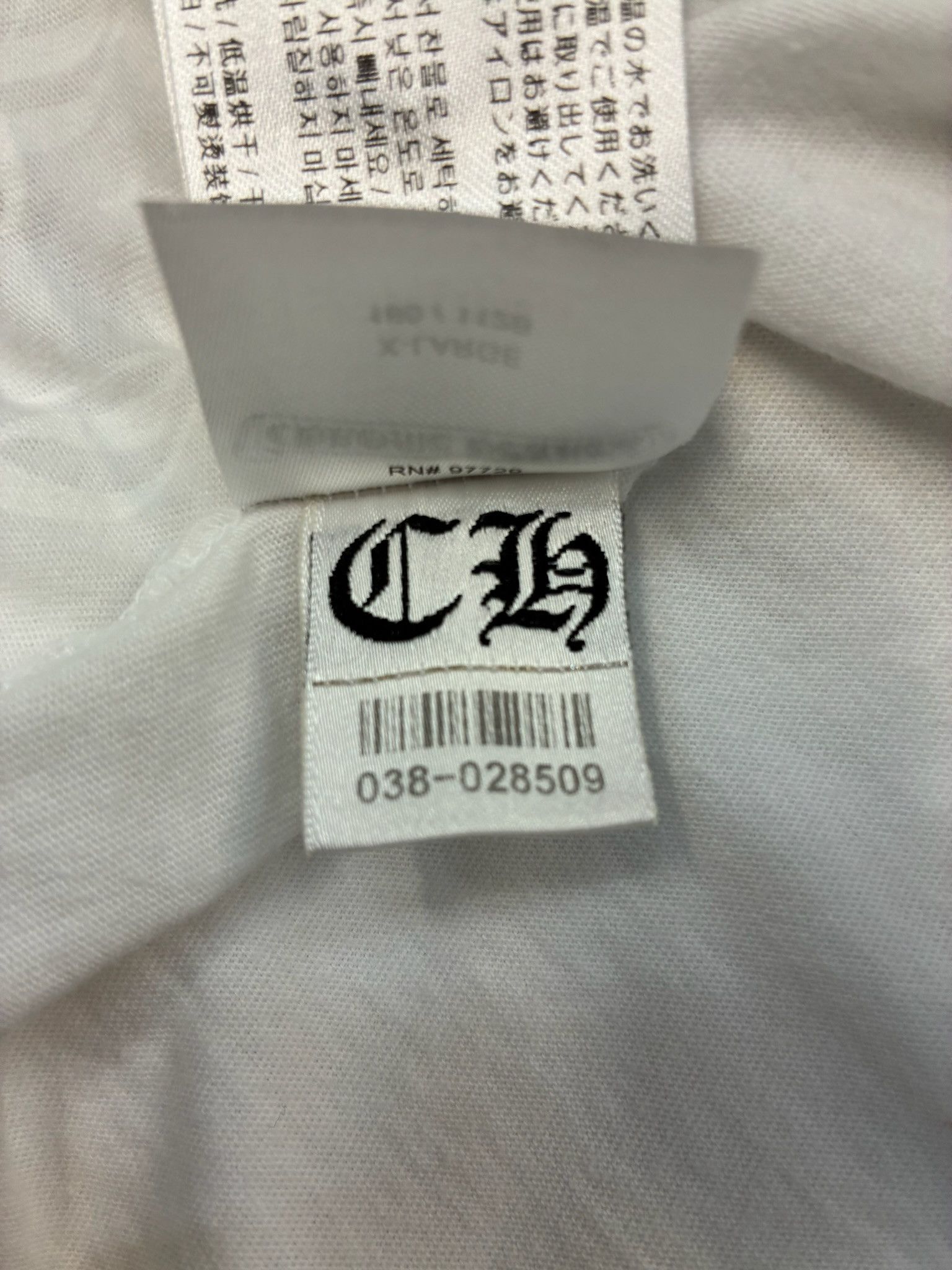 Chrome Hearts Chrome Hearts Neck Letters Logo T-Shirt Size US XL / EU 56 / 4 - 11 Thumbnail