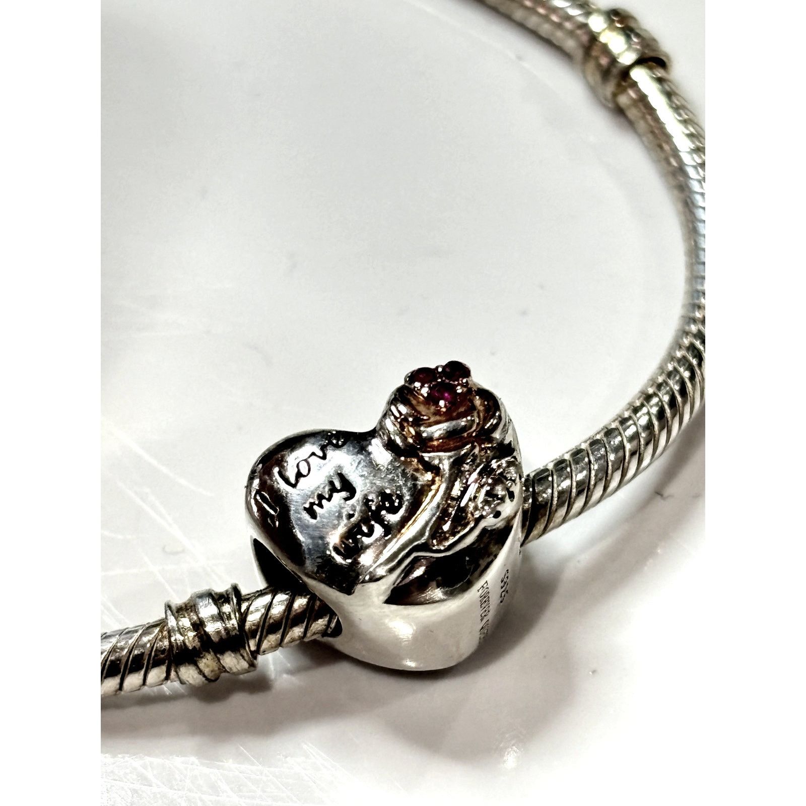 Other FOREVER QUEEN Women's 925 "I Love My Wife" Heart Charm Size ONE SIZE - 1 Thumbnail
